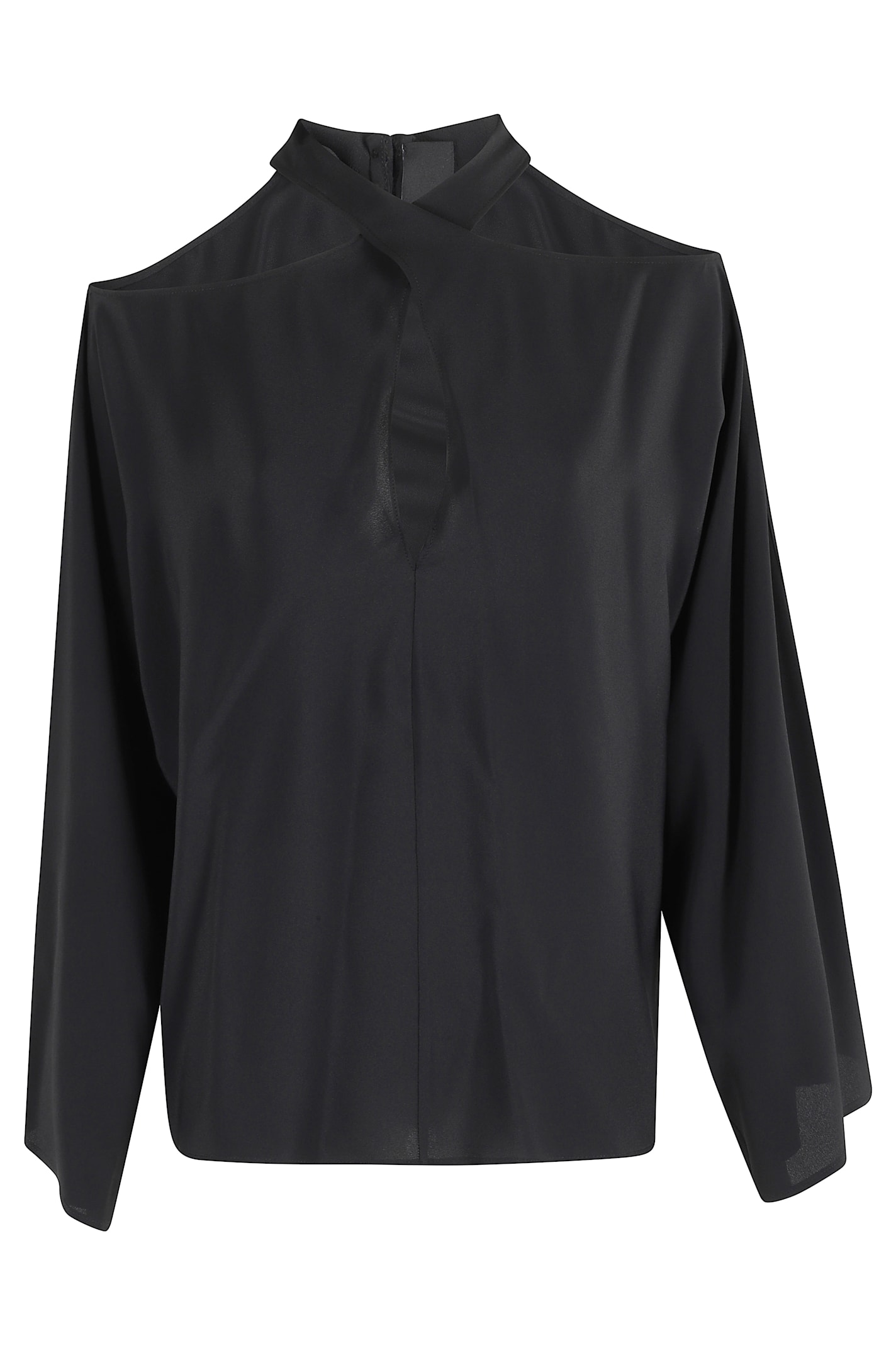 Federica Tosi Blusa Collo Intrecciato In Black