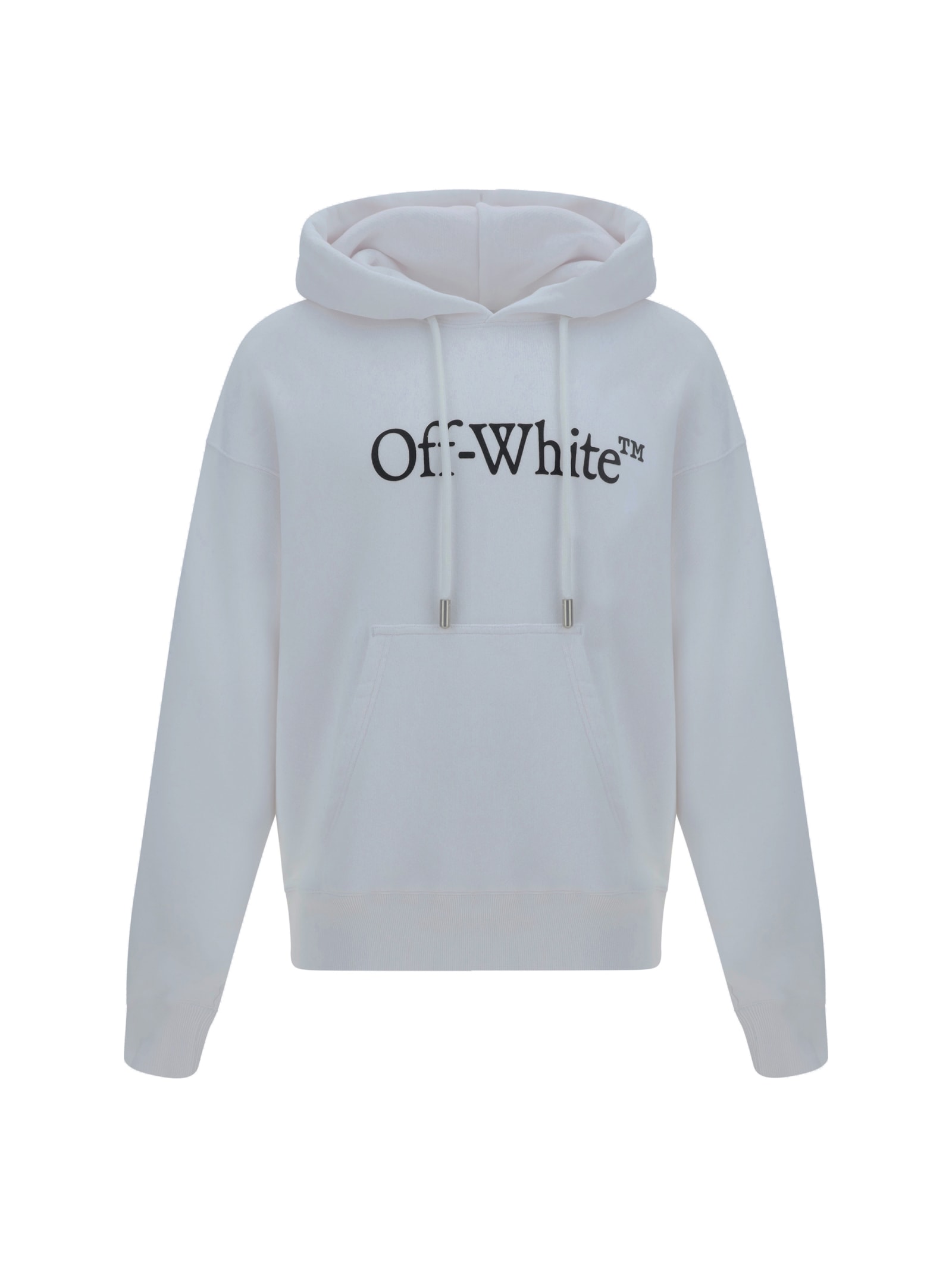 Shop Off-white Big Bookish Skate Hoodie In White Black