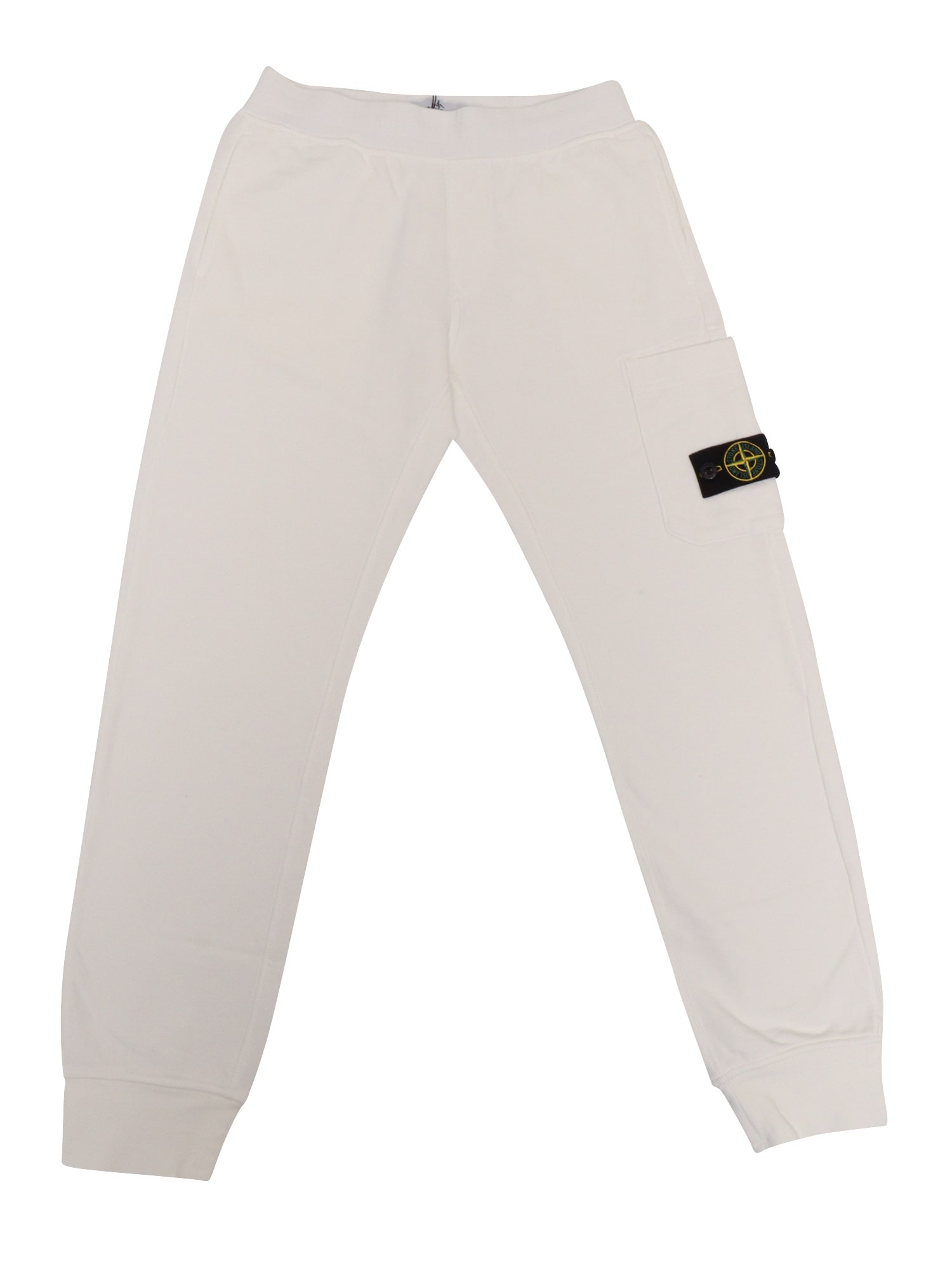 Stone Island Sweatpants In White