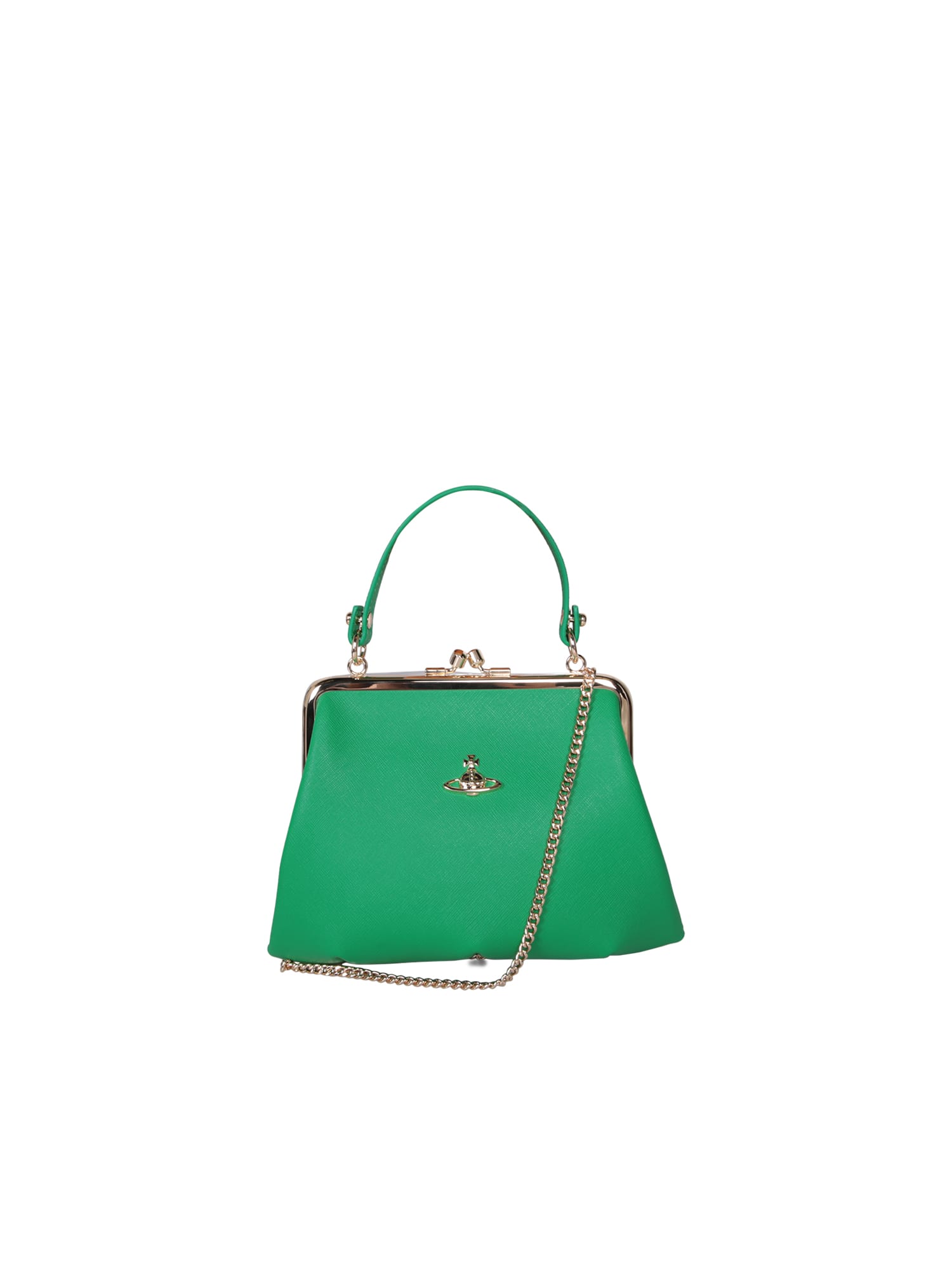 Shop Vivienne Westwood Granny Frame Purse Green Bag