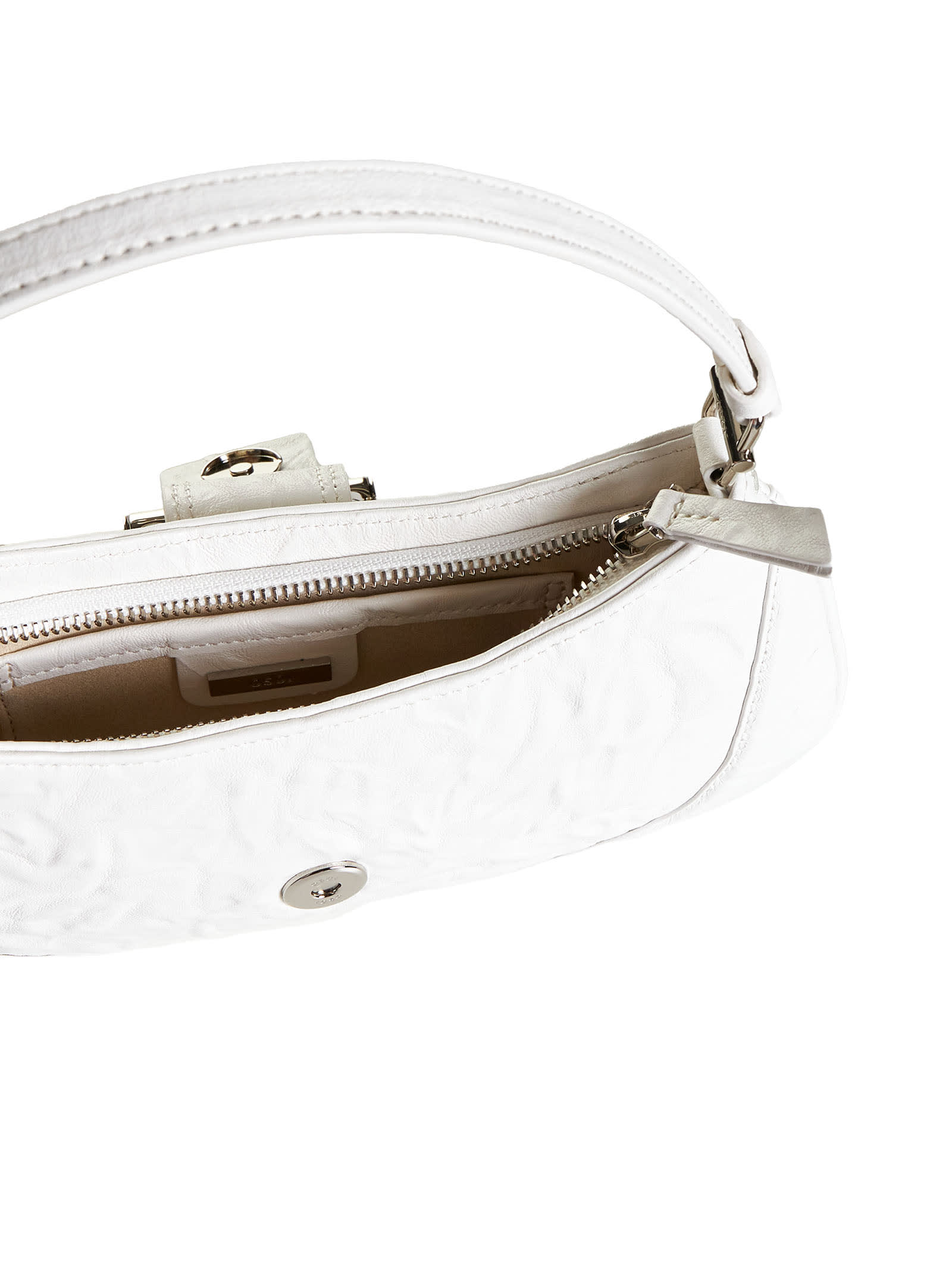 Shop Osoi Shoulder Bag In Crinkle White