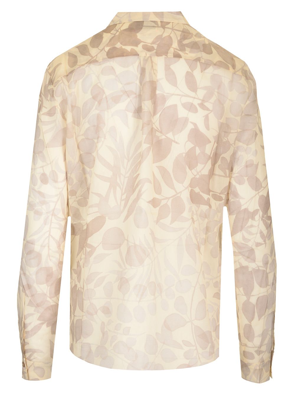 FORTE FORTE NUAGES FLEURIS PRINT SHIRT