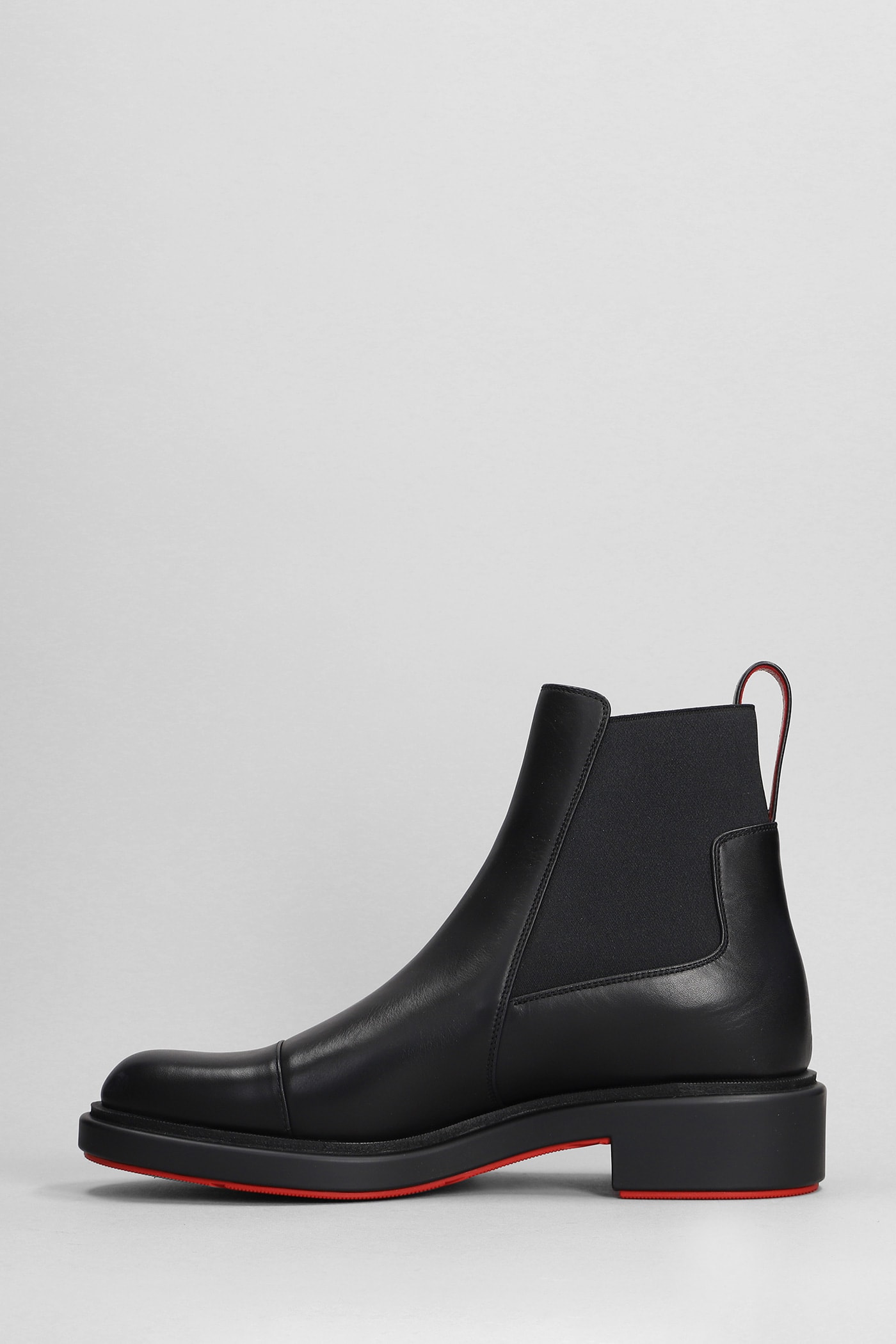 Shop Christian Louboutin Urbino Ankle Boots In Black Leather