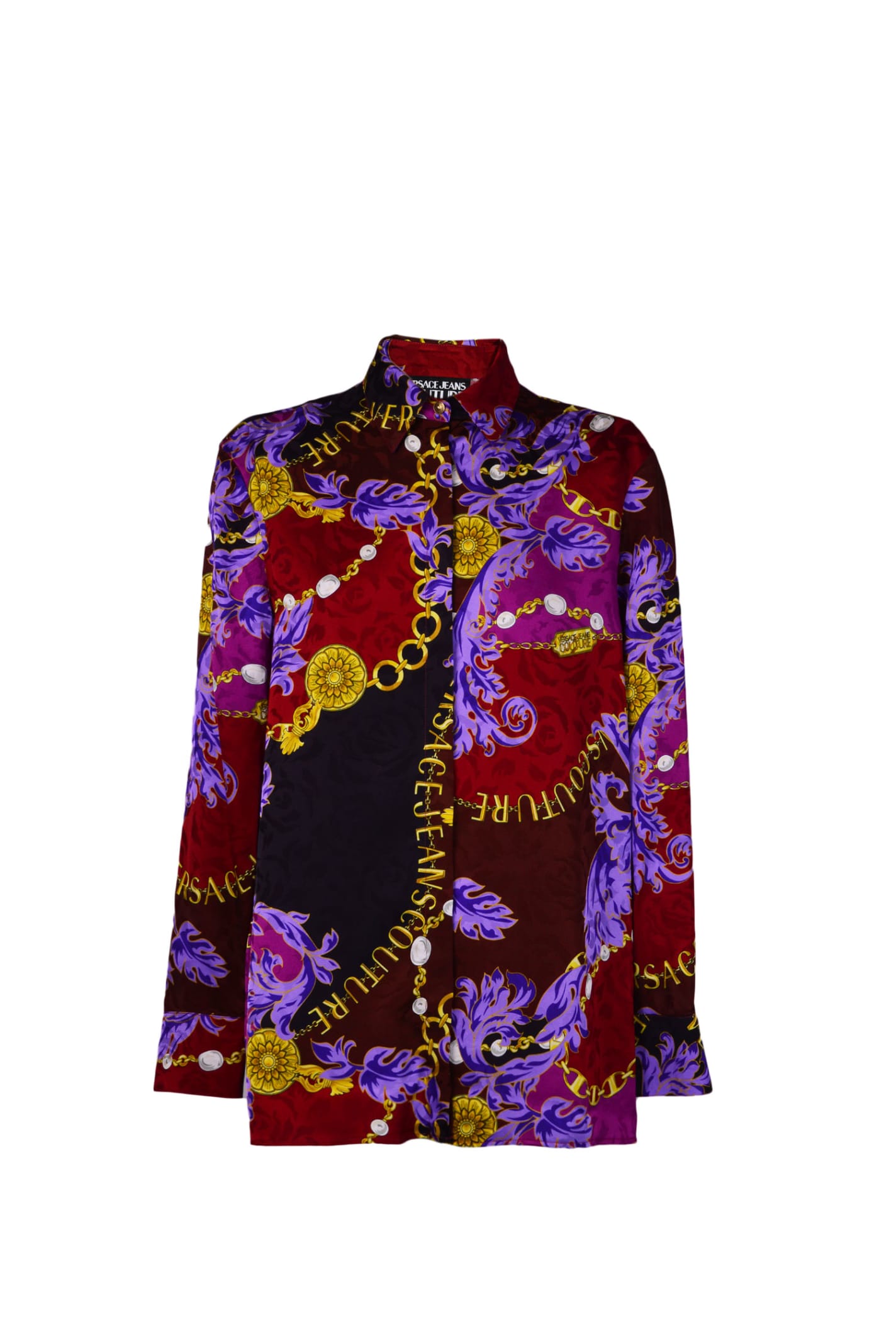 Versace Jeans Couture Shirt In Purple/red