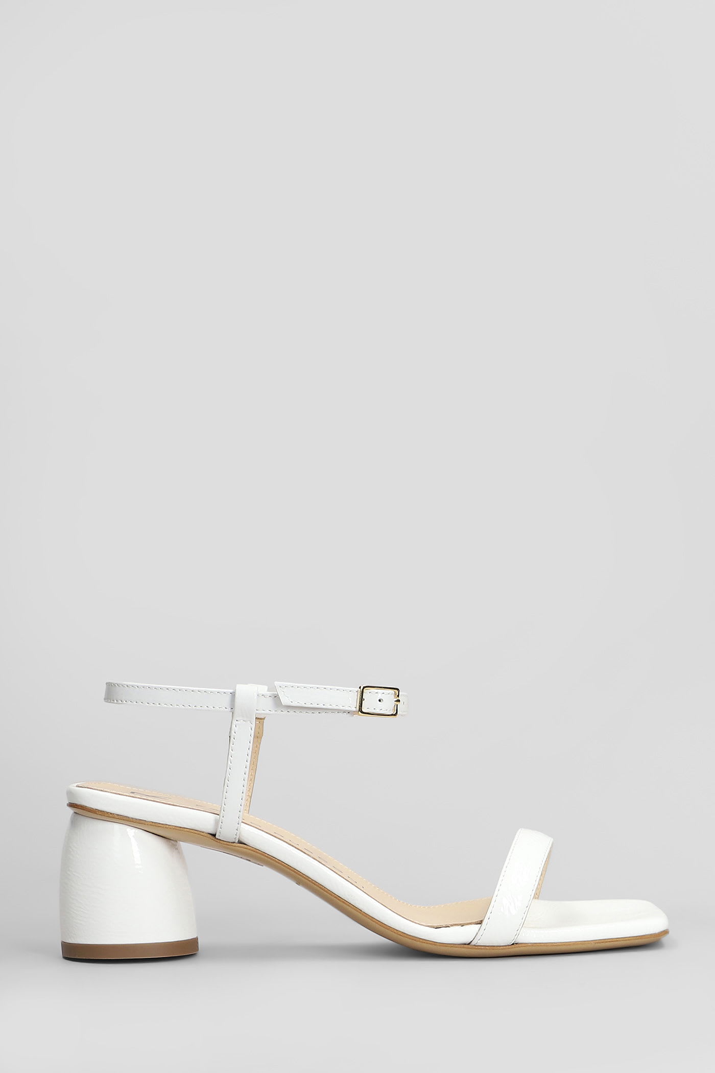 Sandals In White Leather