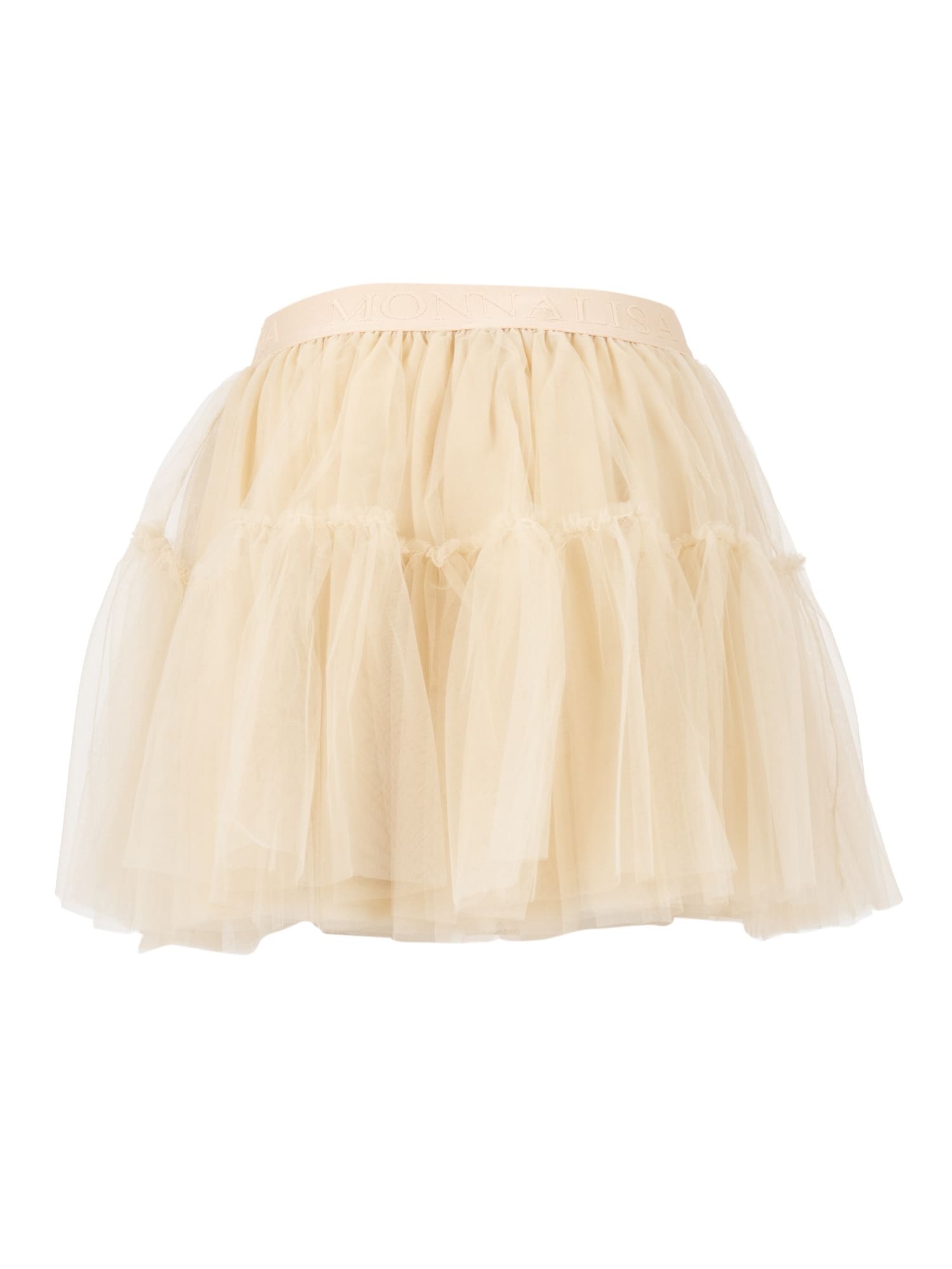 Monnalisa Skirt  Kids Color Beige In Neutral
