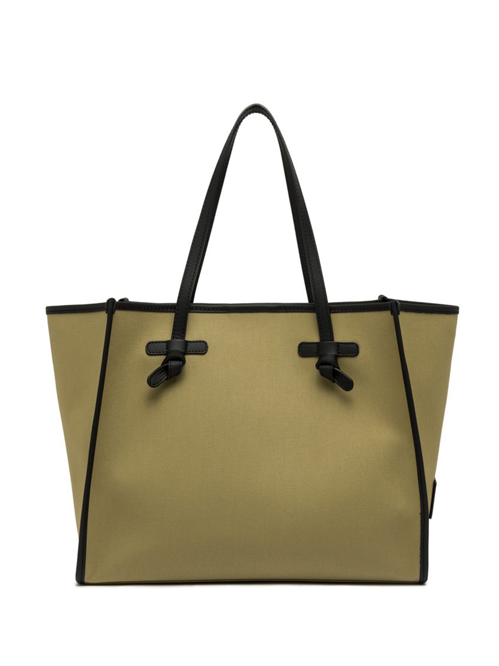 Marcella Shopping Bag In Canvas And Leather Profiles