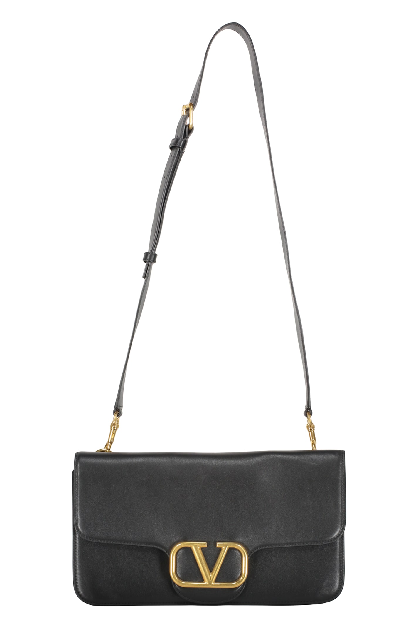Valentino Garavani Leather Messenger Bag