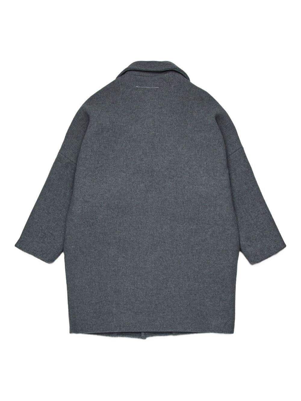 Mm6 Maison Margiela Kids Wool Coat In Gray