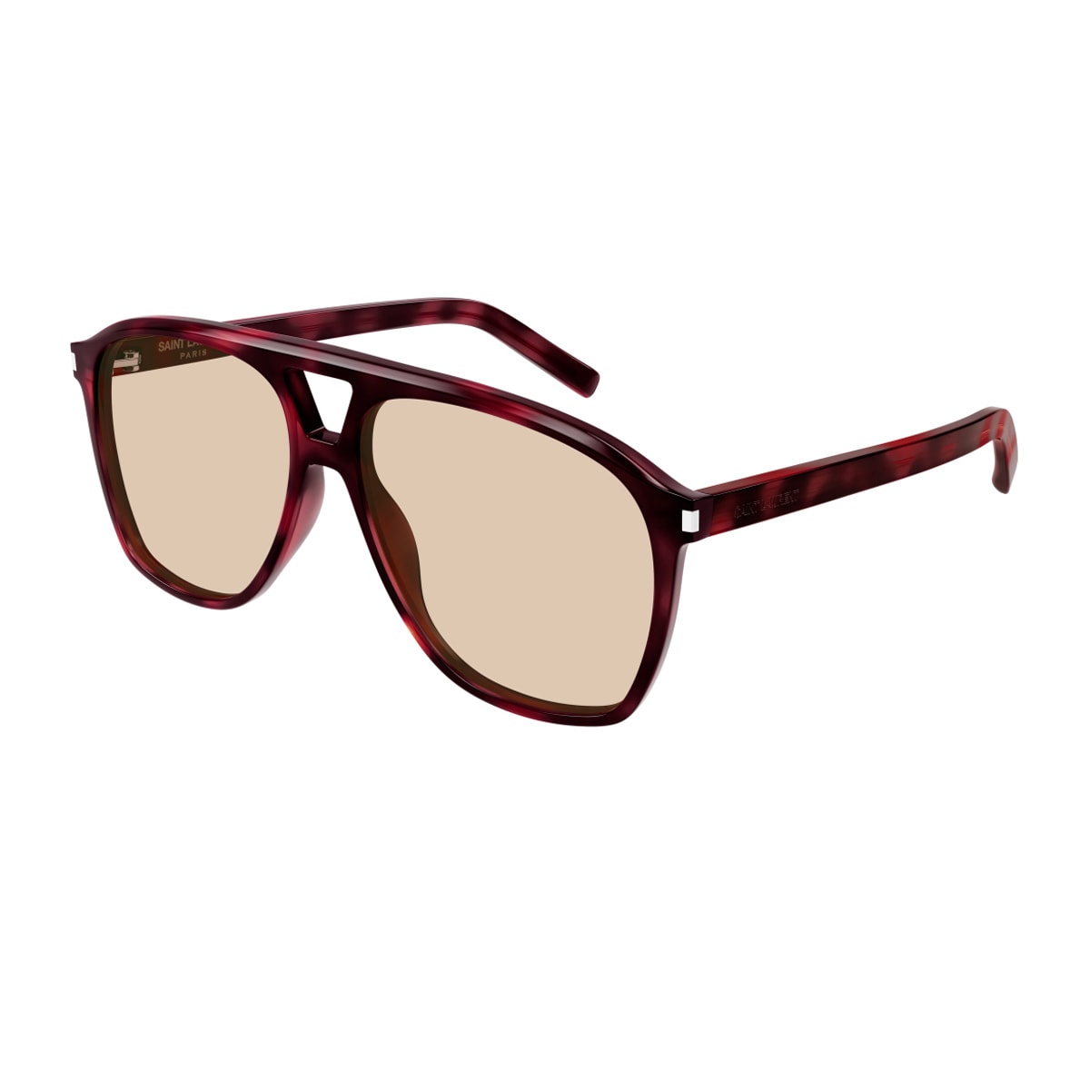 Saint Laurent Sl 596 Dune Linea Corner Angle 003 Havana Brown Sunglasses In Brown