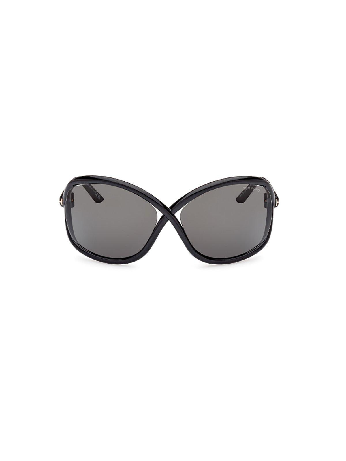 Shop Tom Ford Eyewear Butterfly Frame Sunglasses In 01a