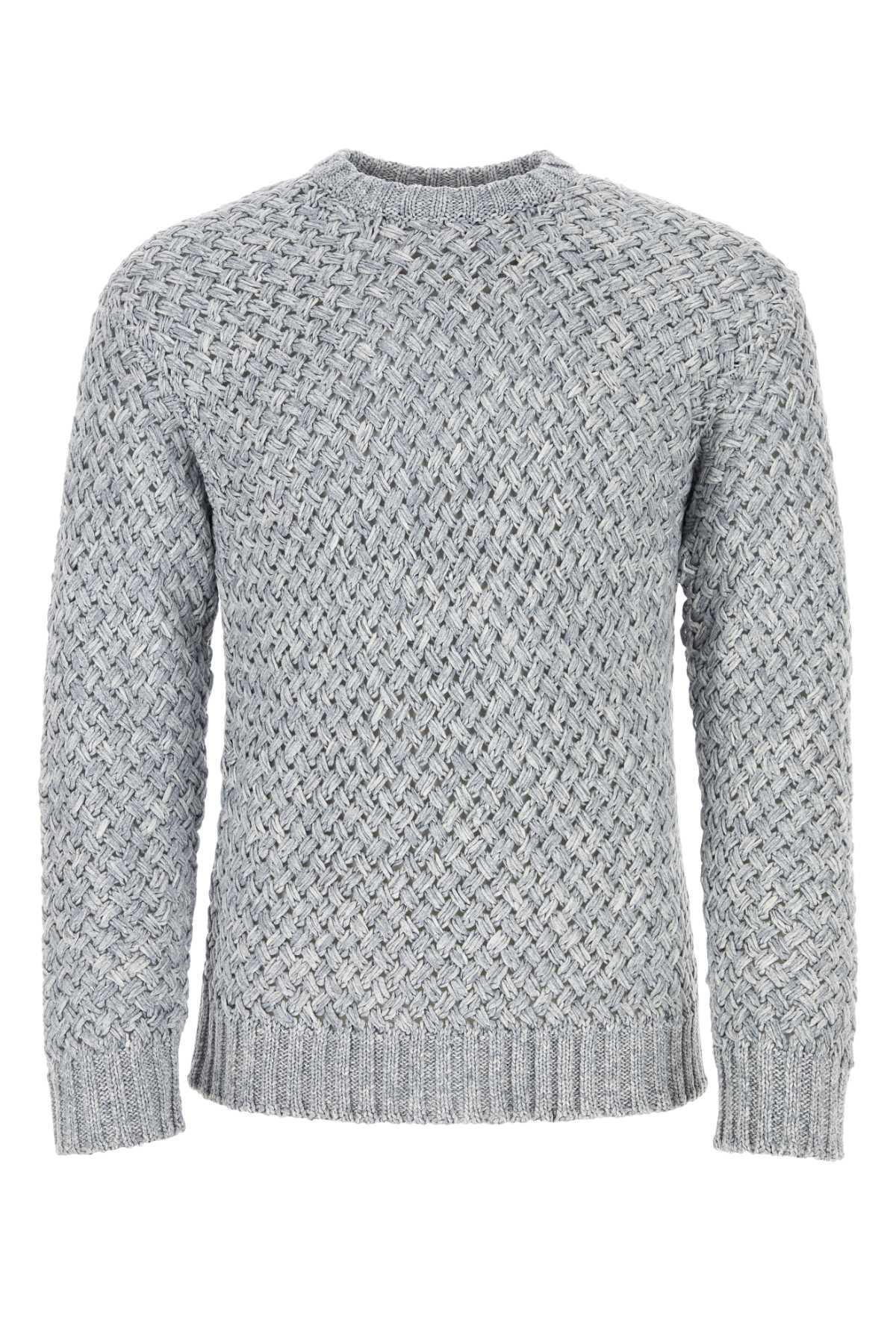 Melange Grey Cotton Sweater