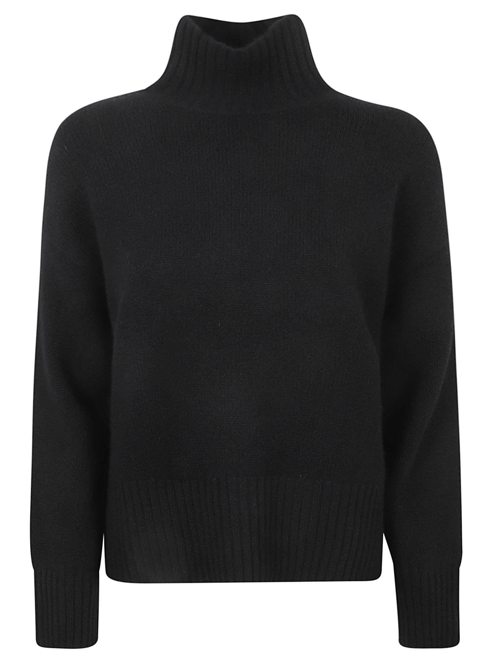 Shop Be You Ribbed Neck Sweater In Black