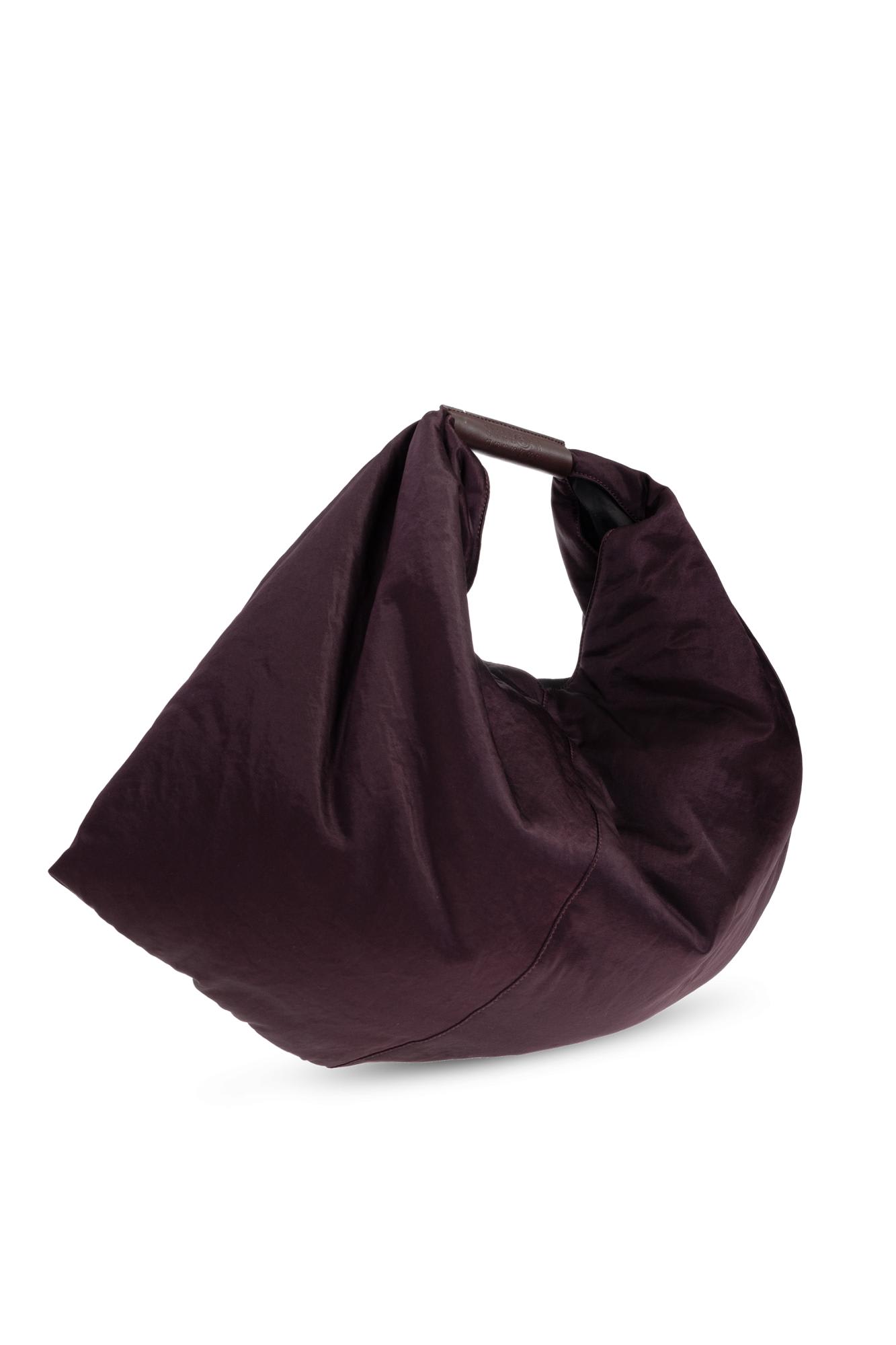 Mm6 Maison Margiela Japanese Draped Shoulder Bag In Brown