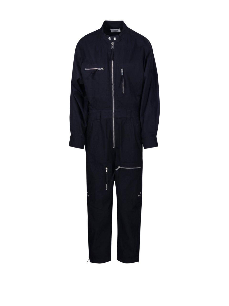 Shop Marant Etoile Long-sleeved Zipped Jumpsuit