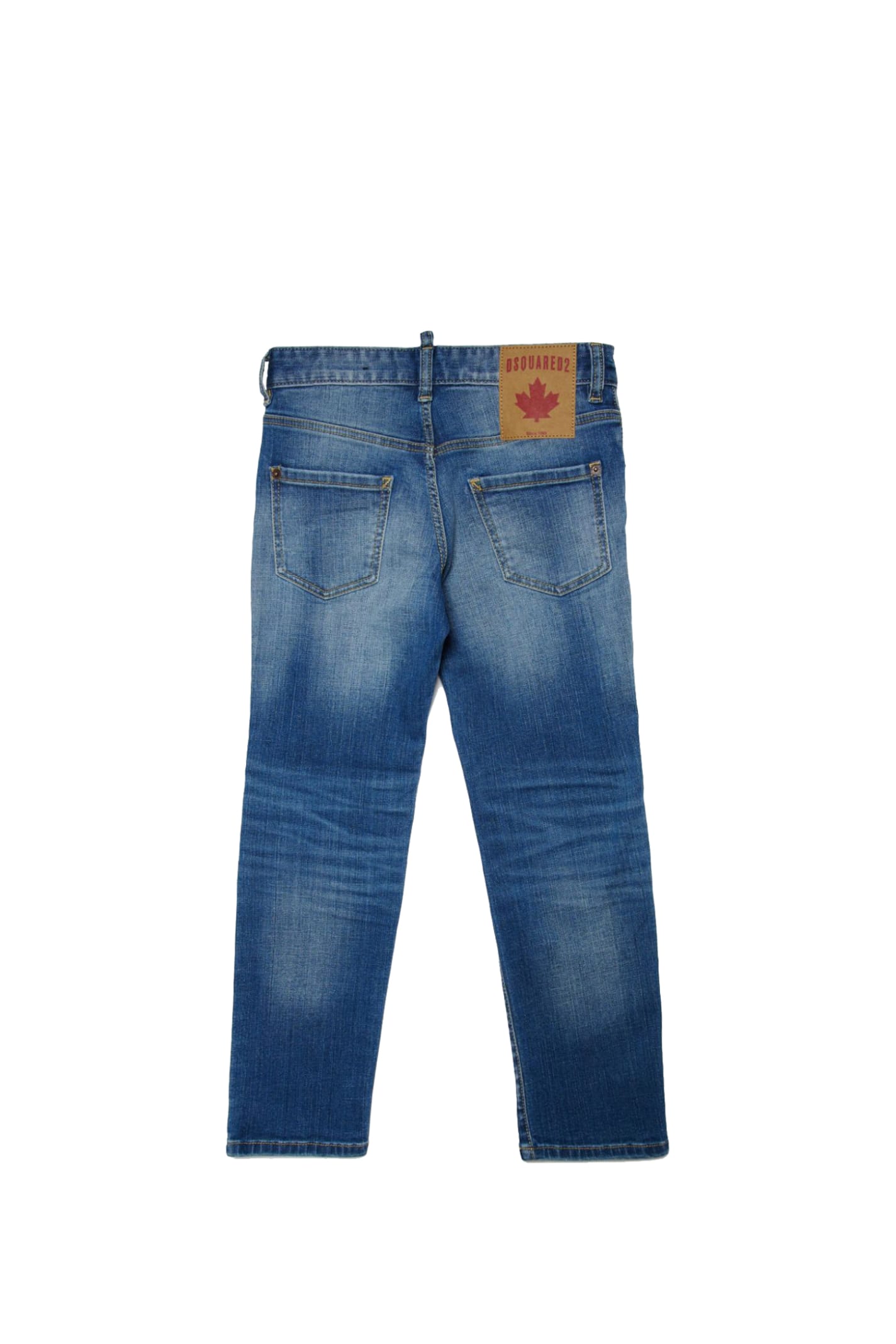 Shop Dsquared2 Stanislav Straight Jeans In Blue