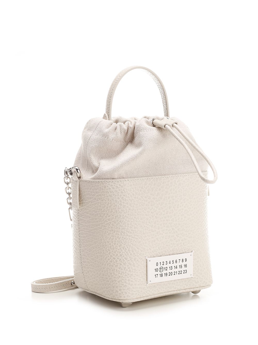 Shop Maison Margiela 5ac Small Bucket Bag In Beige