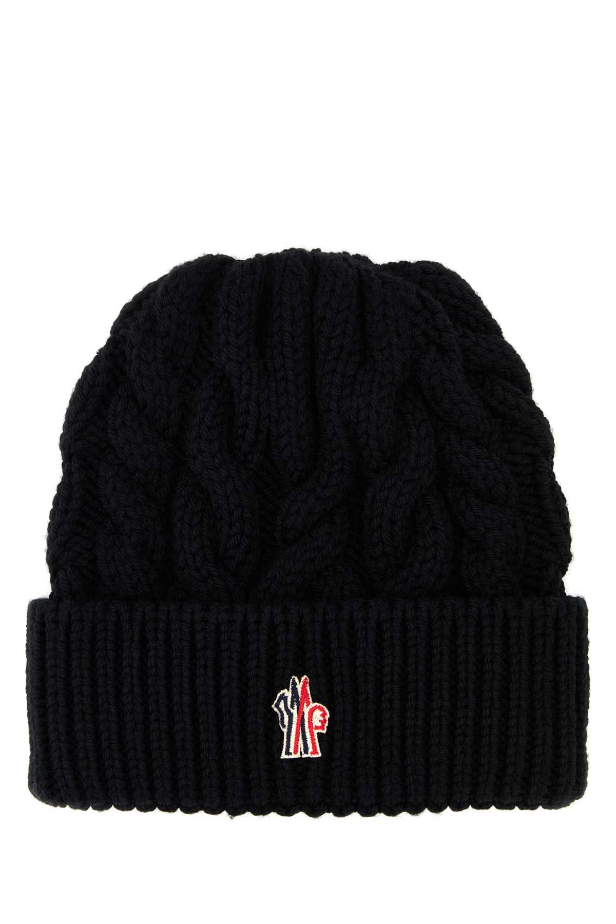 Moncler Logo-patch Beanie Hat In 999