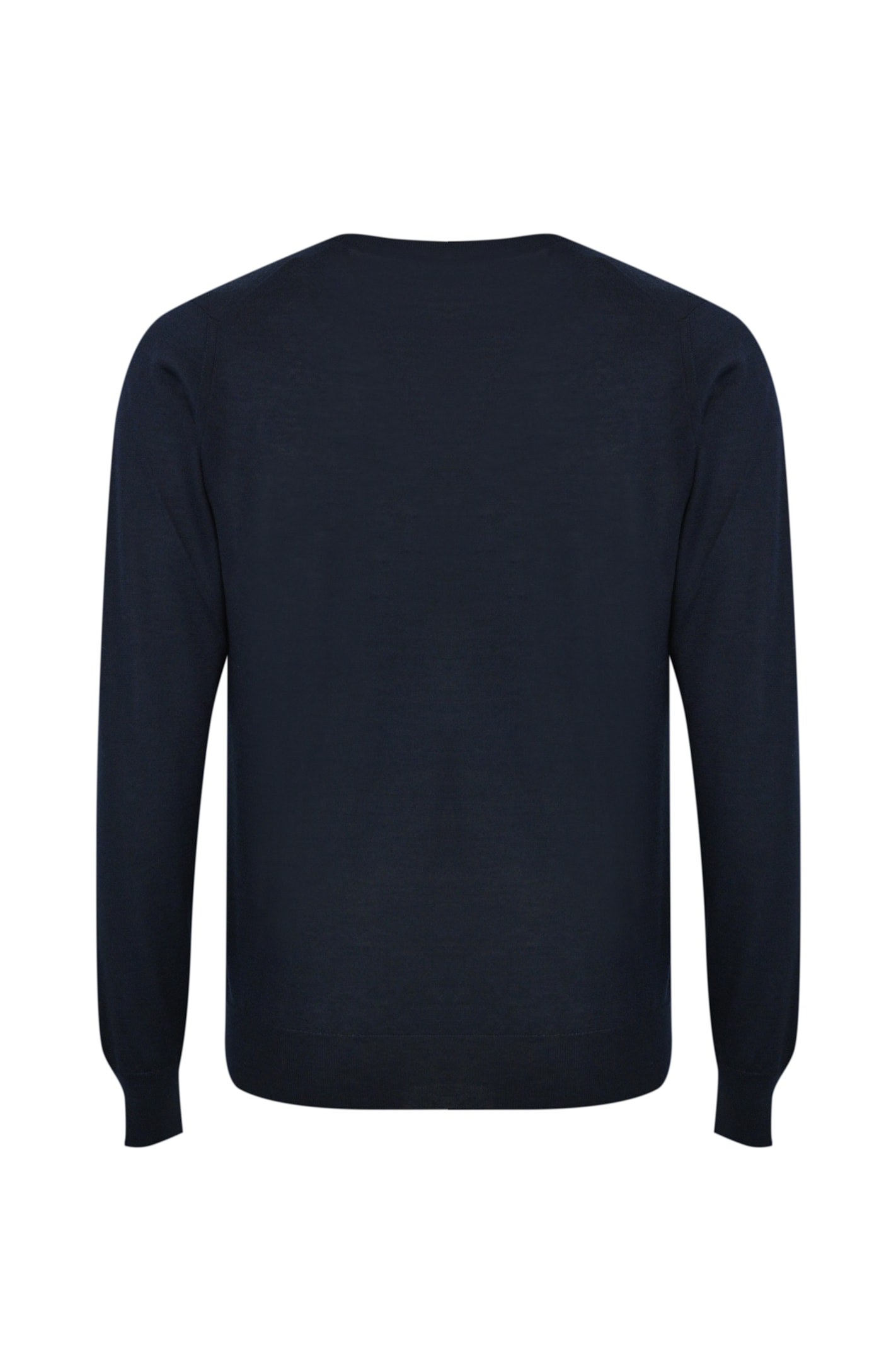 Shop Fedeli Cashmere And Silk Crew Neck Sweater In Blu