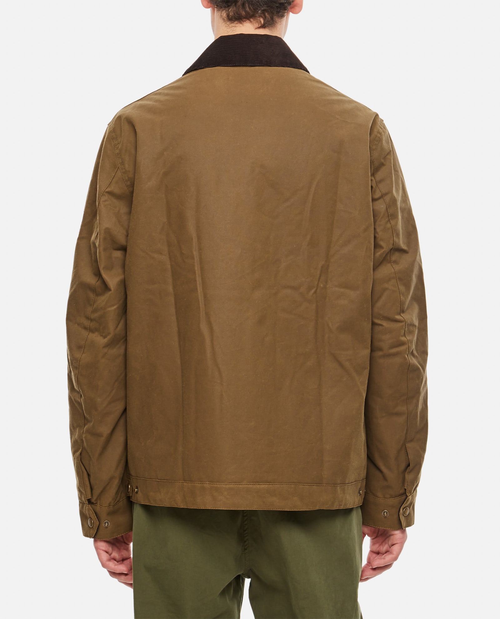 Shop Barbour Workers Wax Jacket In Beige