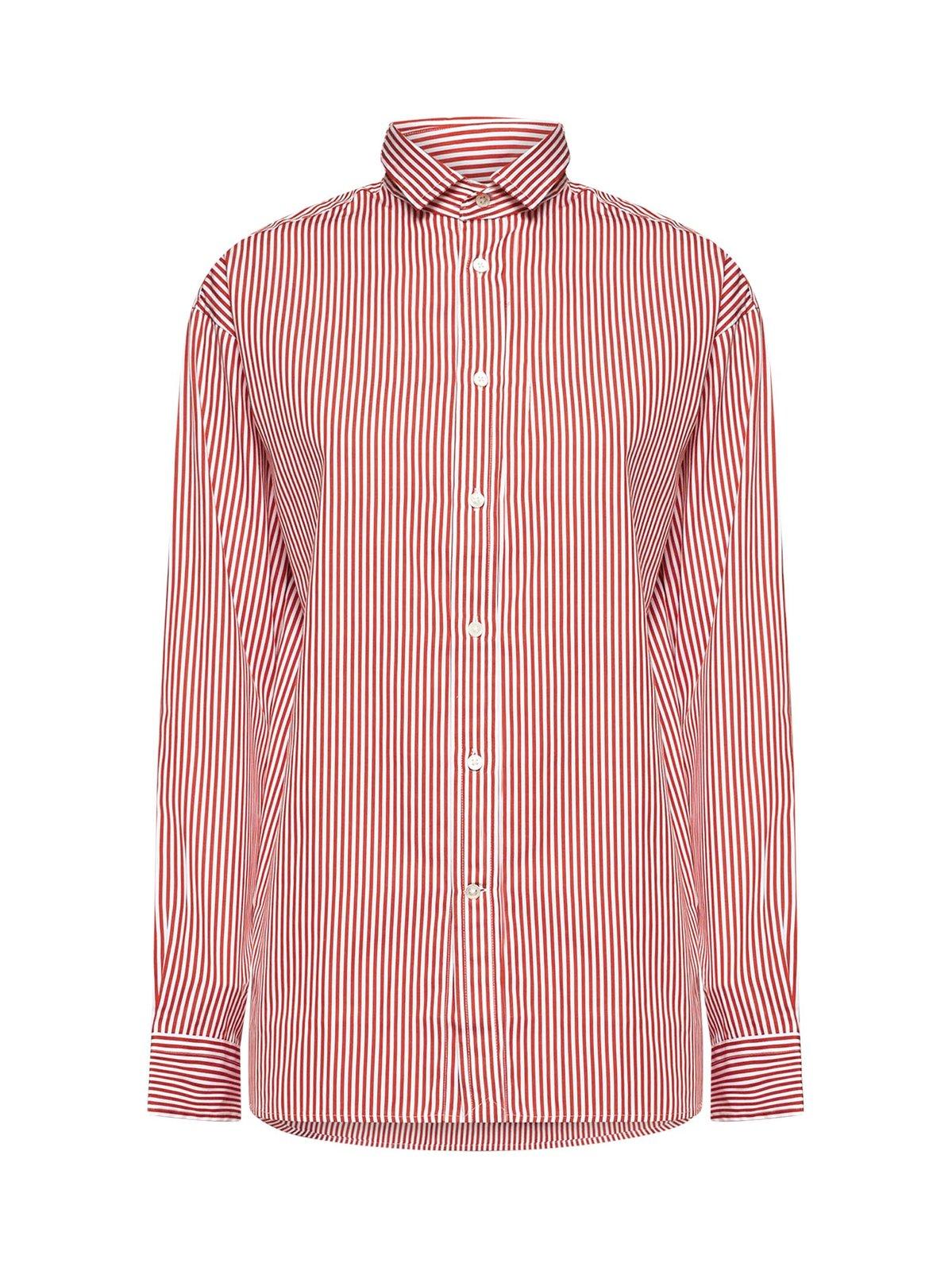 Relaxed Fit Pinstriped Shirt