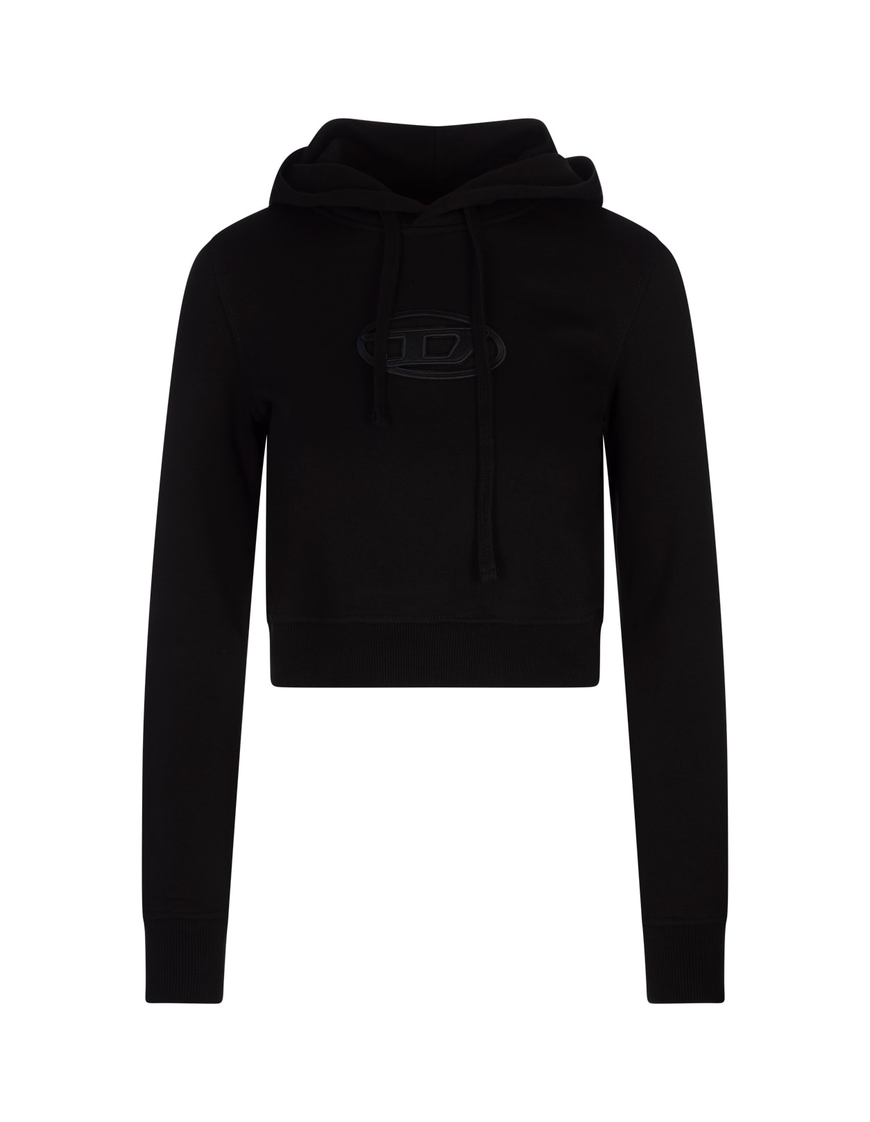 Shop Diesel Black F-slimmy-hood-od Hoodie