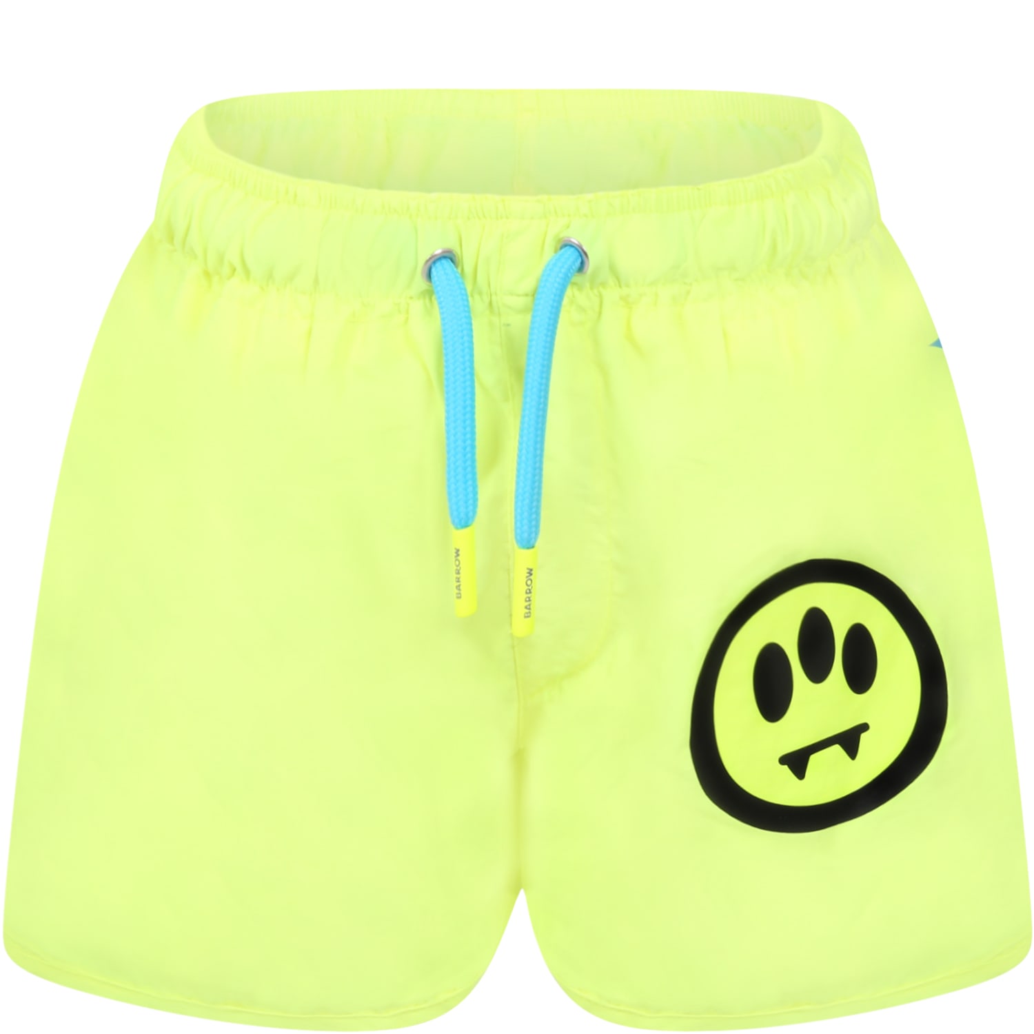 Barrow Neon Yellow Swimshort For Boy With Smile