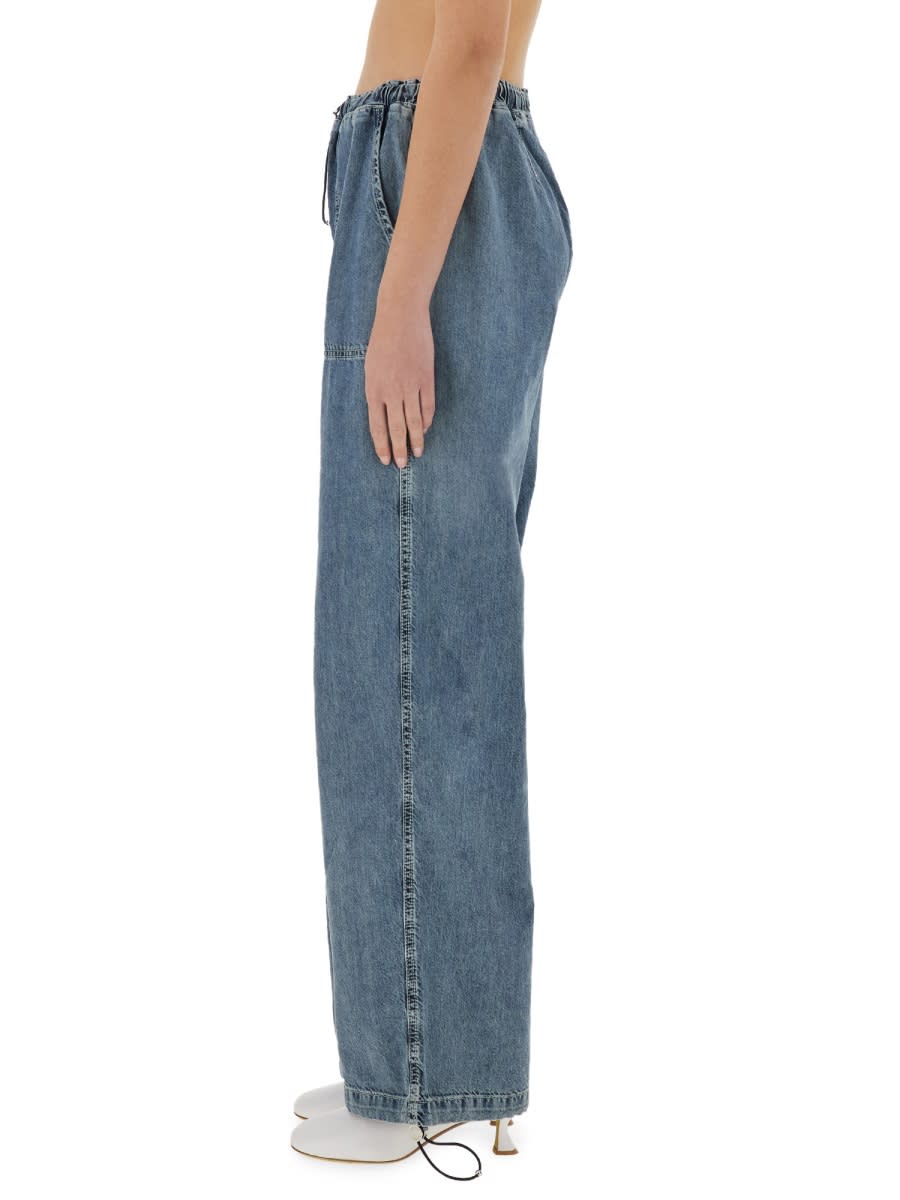 Shop M05ch1n0 Jeans Cargo Jeans In Denim