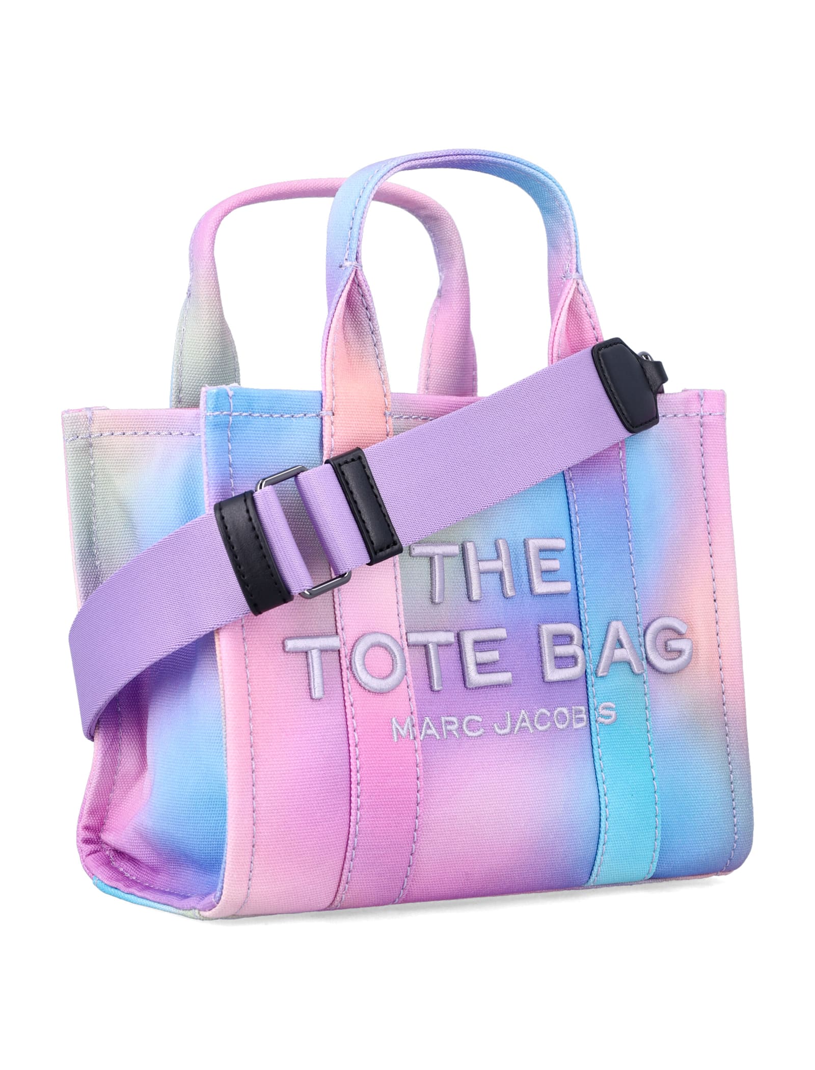 Marc Jacobs Small Rainbow Canvas Tote Bag In Multi