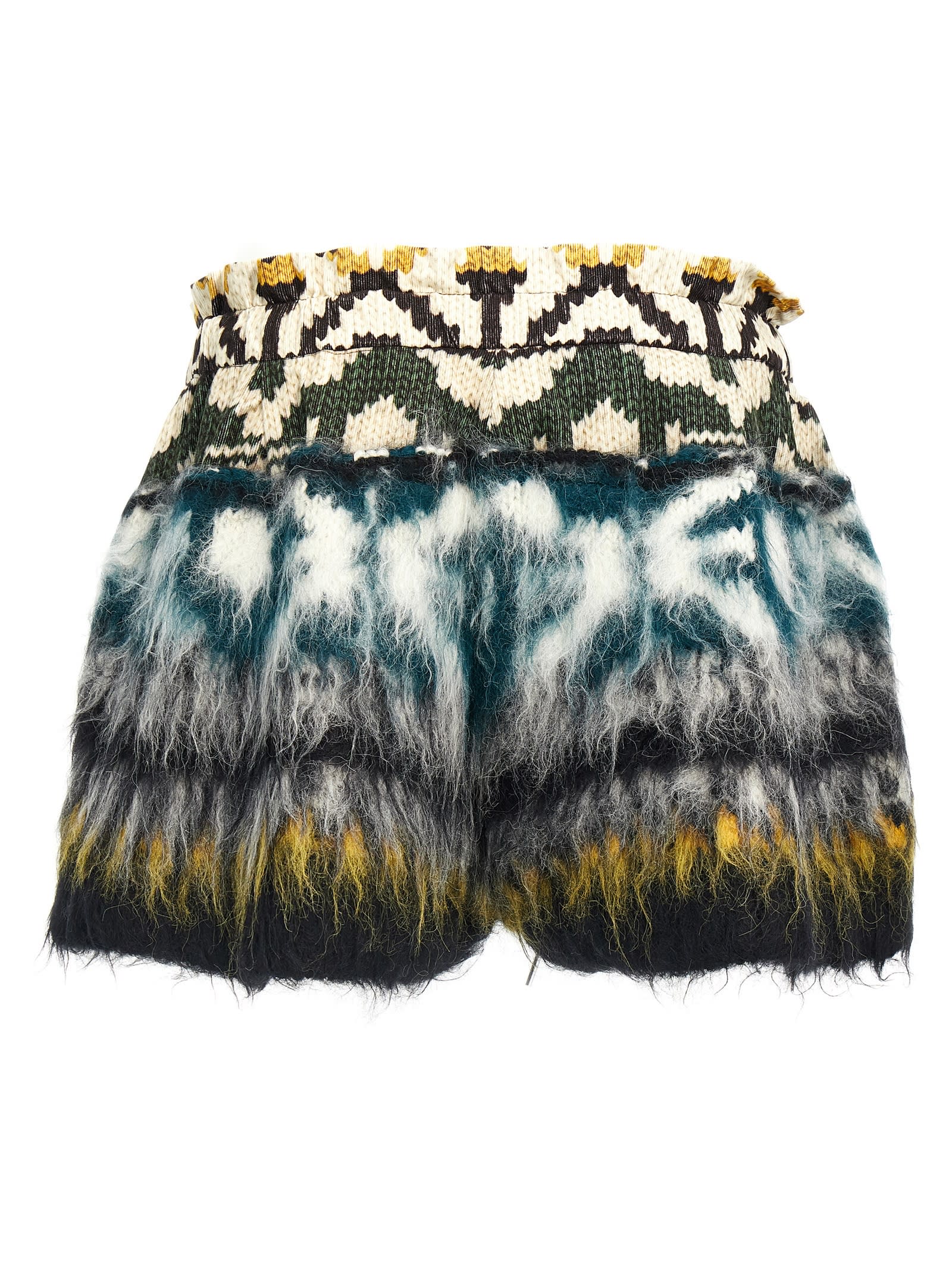 Shop Sacai Patterned Shorts In Multicolor