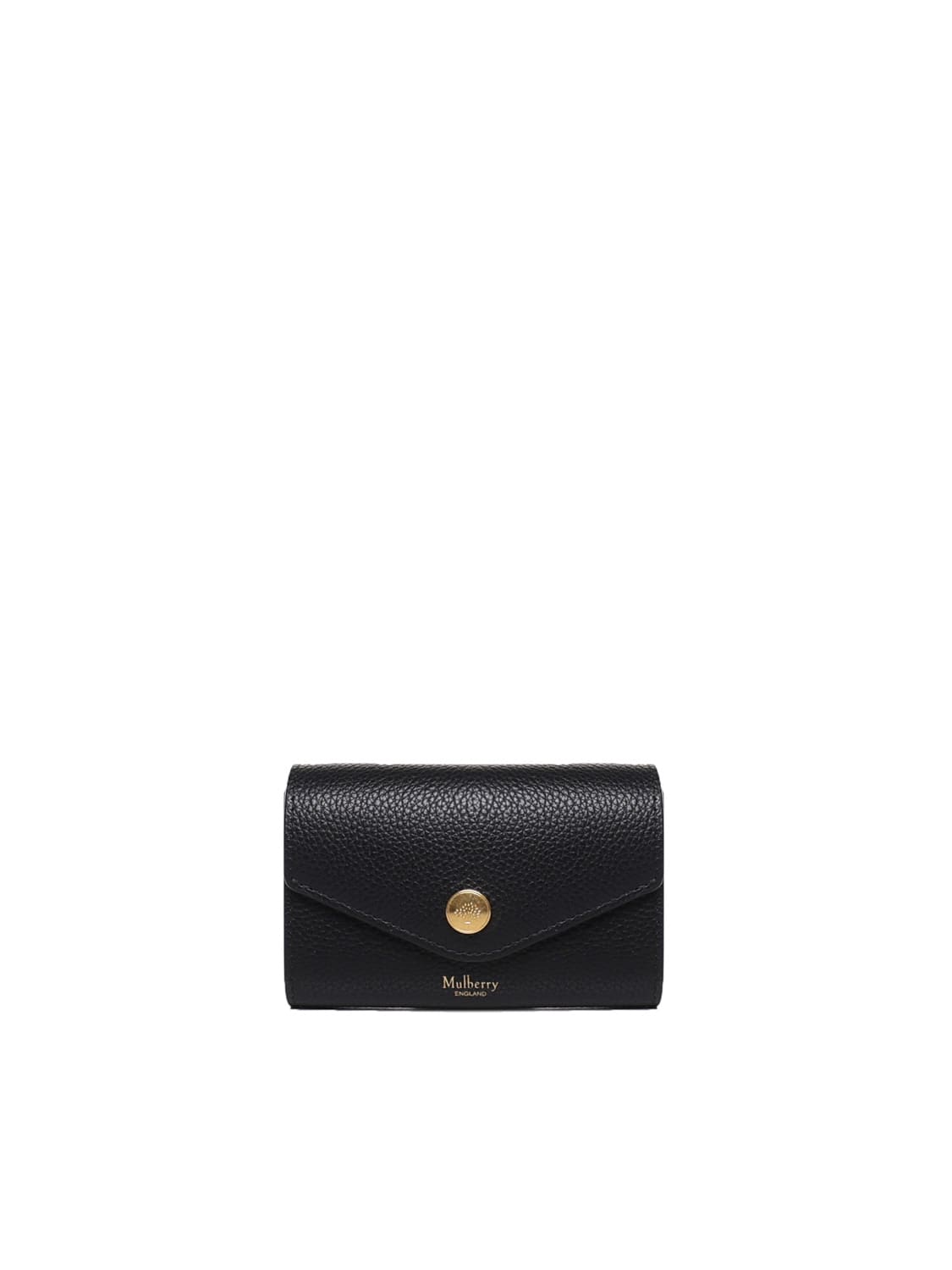 Shop Mulberry Leather Multi-card Wallet In Black