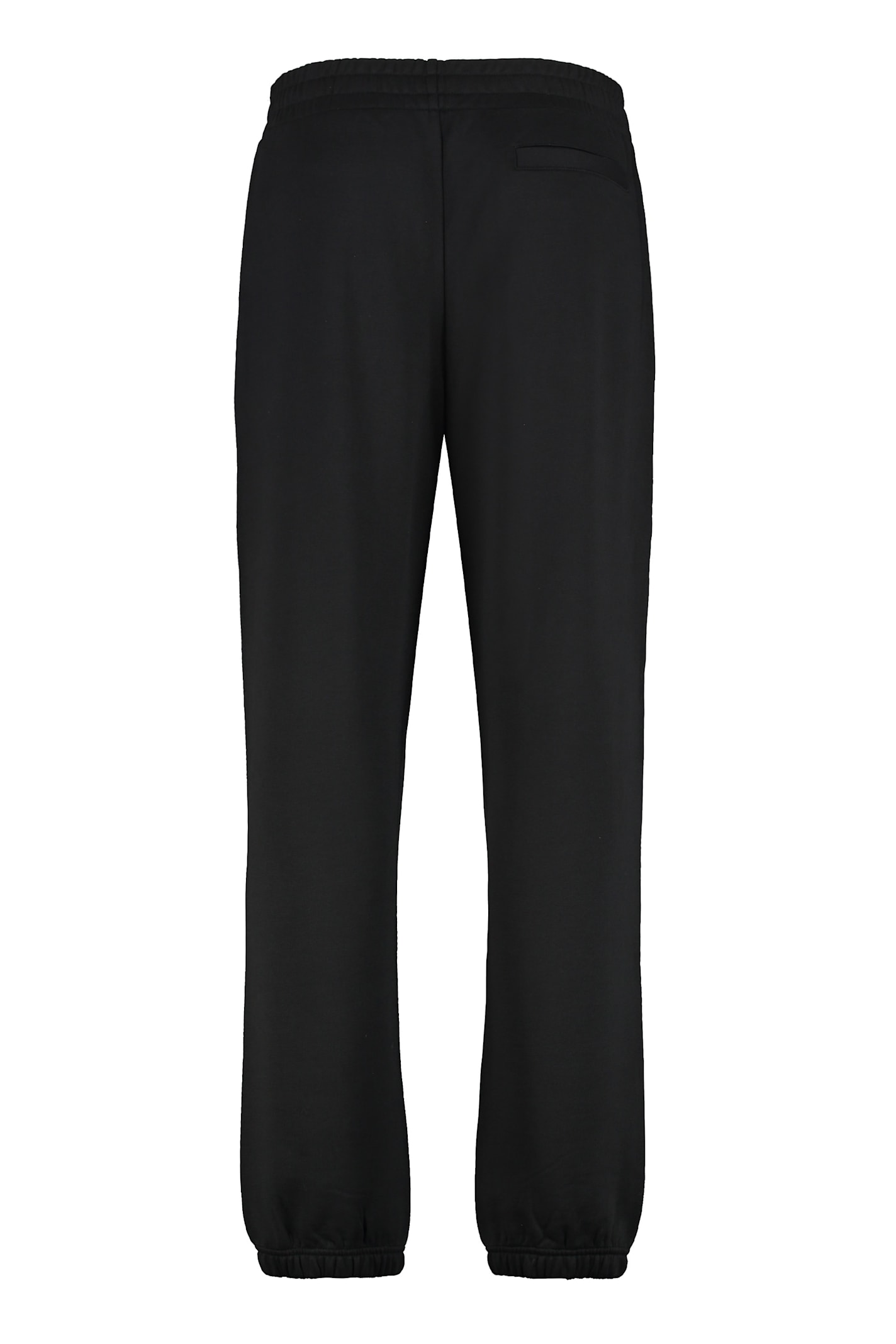 Moncler Comfortable Cotton Joggers Featuring Pockets In Black