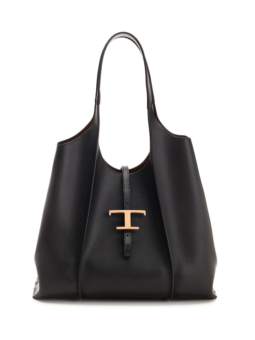 Shop Tod's T Timeless Medium Shopping Bag In Black