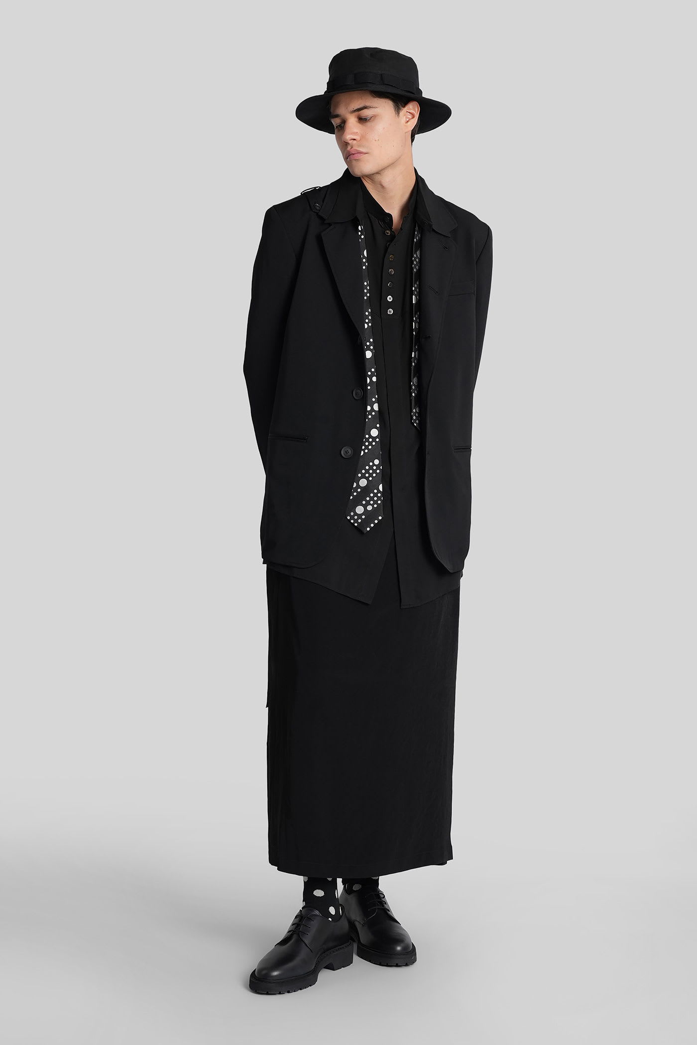 Yohji Yamamoto Pants In Black Triacetate In Black