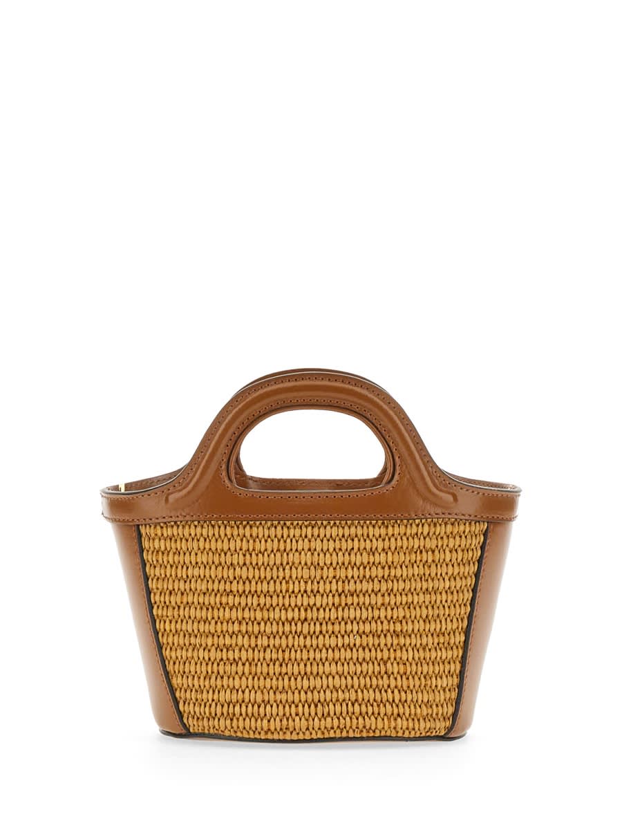 Shop Marni Tropicalia Micro Bag In Beige