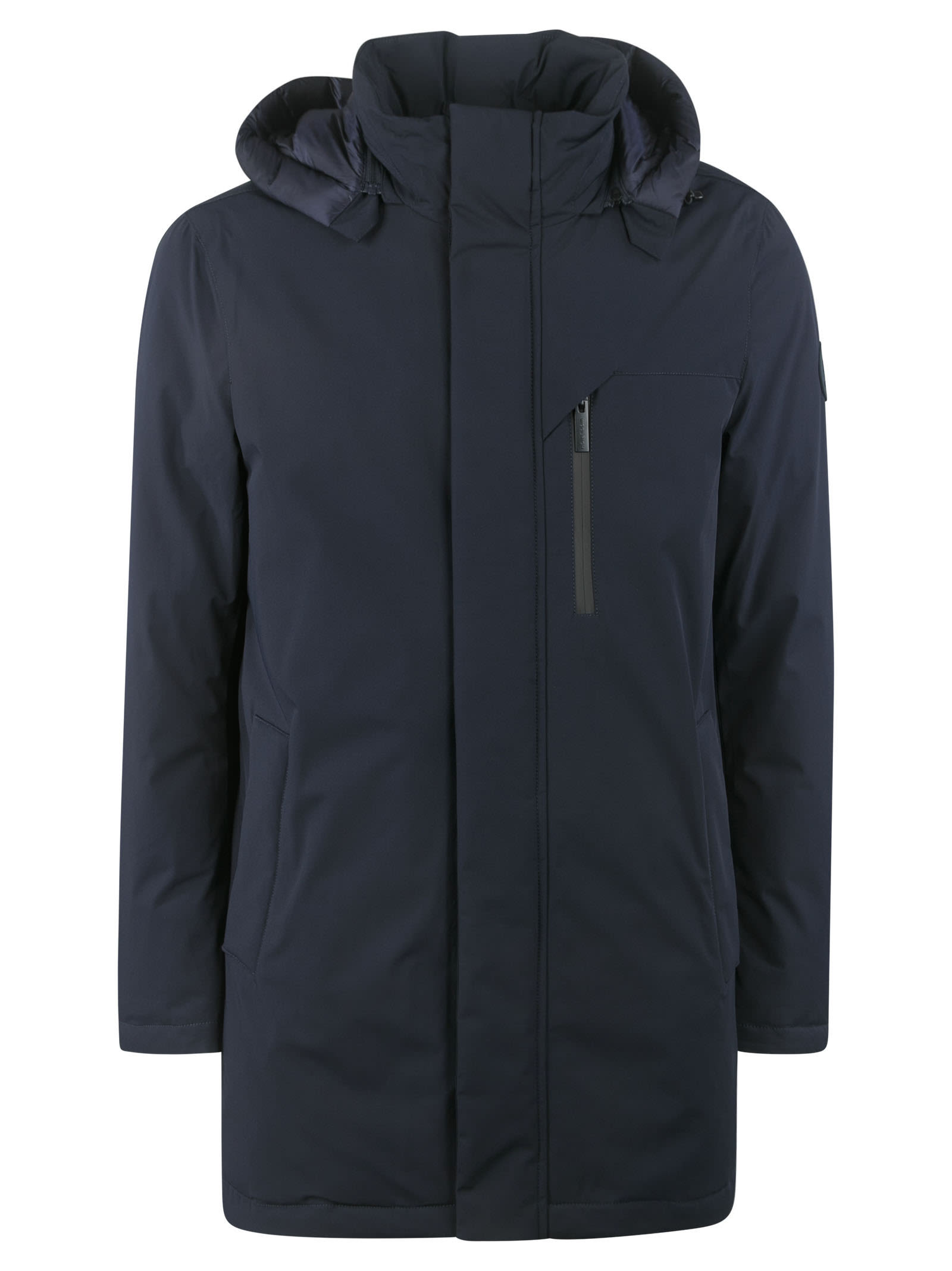 WOOLRICH HOODED CONCEALED PARKA