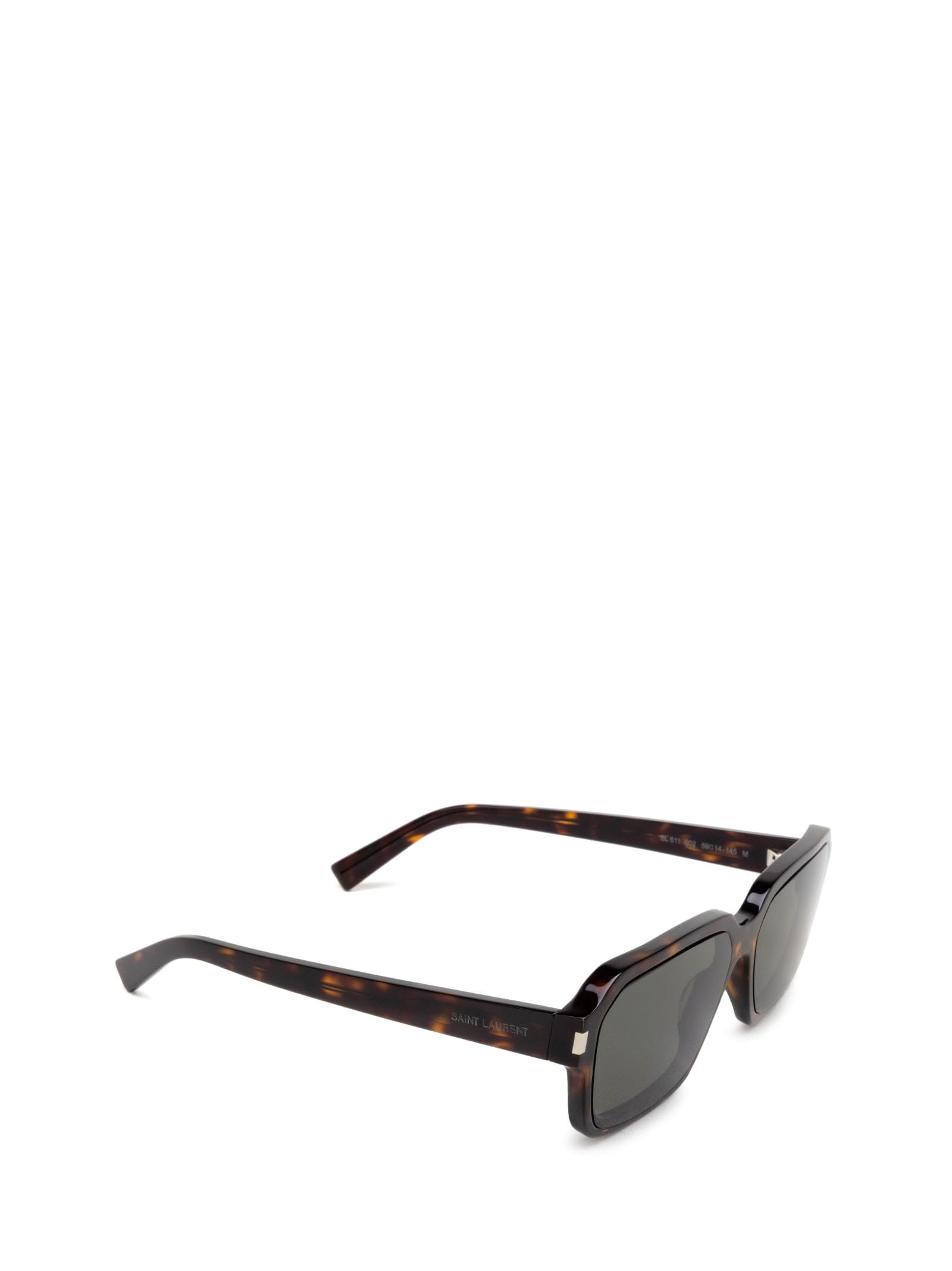 Shop Saint Laurent Sl 611 Havana Sunglasses