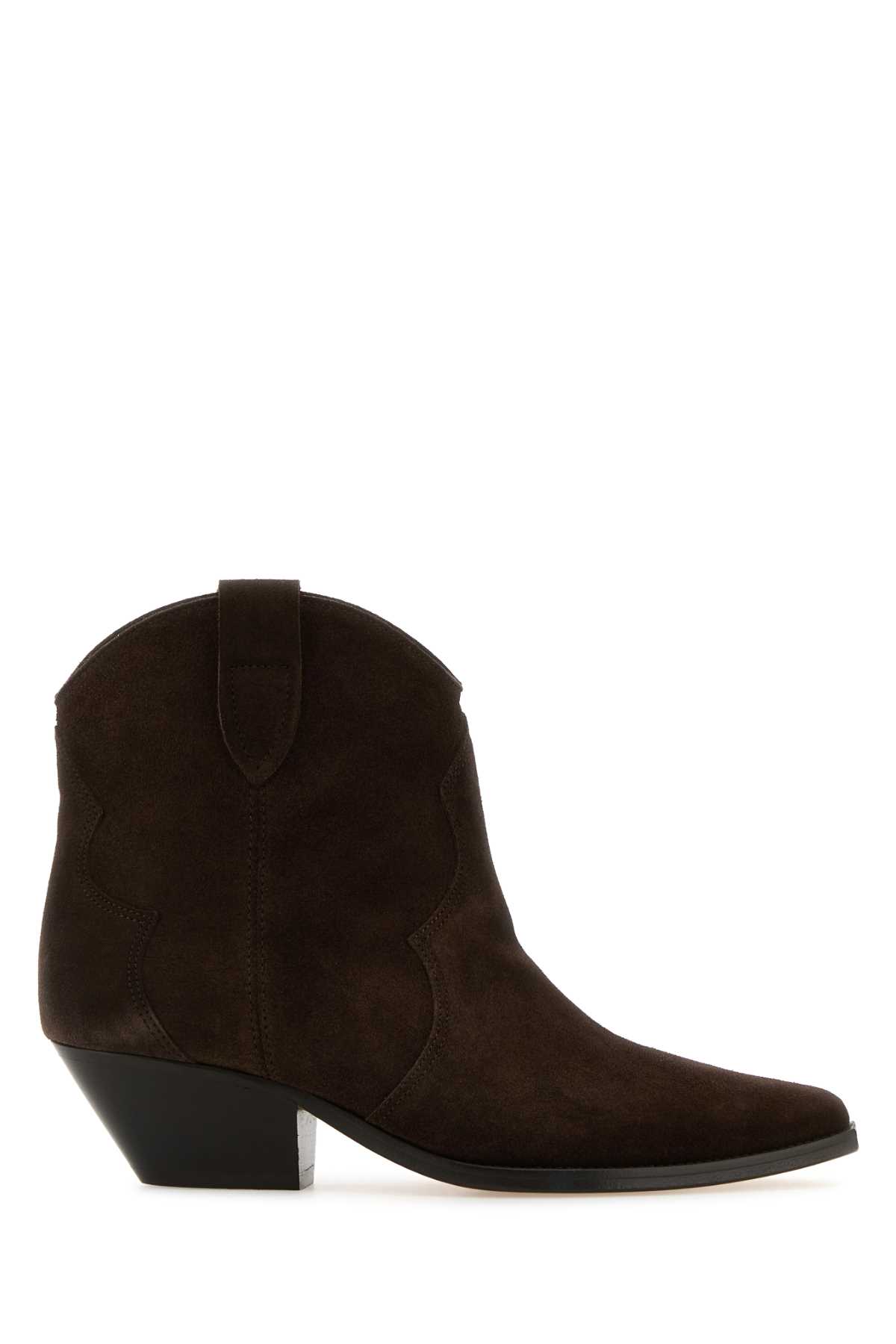 Isabel Marant Brown Suede Dewina Ankle Boots
