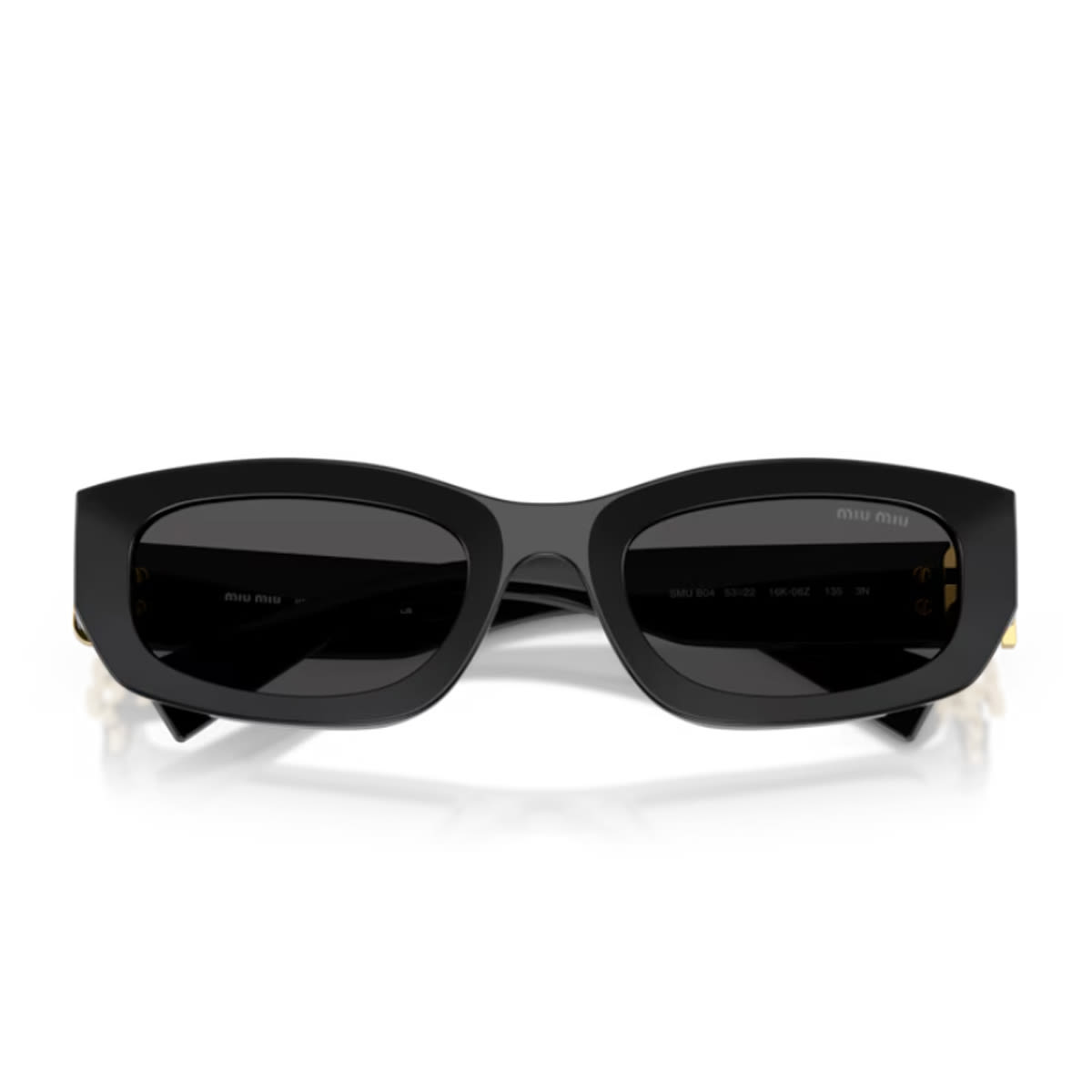 Miu Miu 0mu B04s Miu Glimpse 16k08z Nero Sunglasses In Black