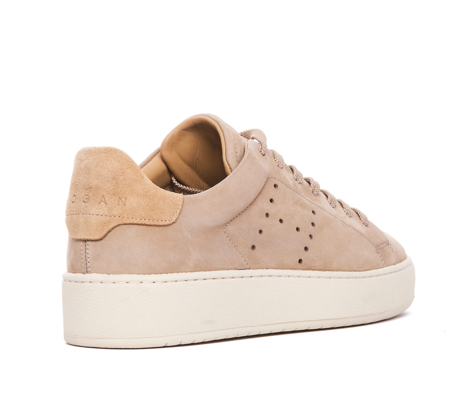 Shop Hogan H672 Sneakers In Beige