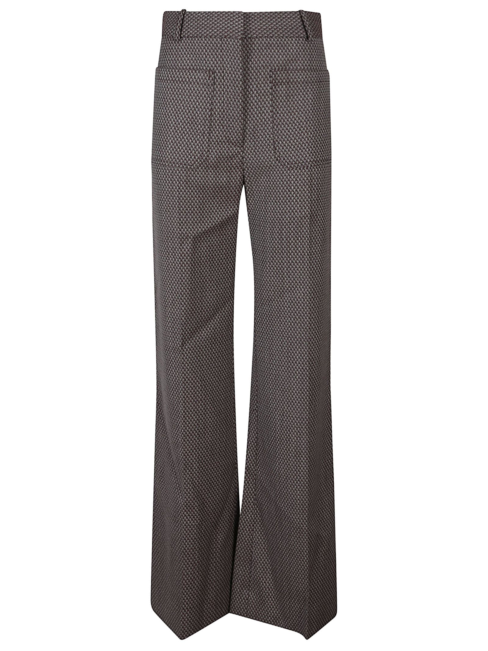 Shop Victoria Beckham Alina Pant In Deep Mahogany