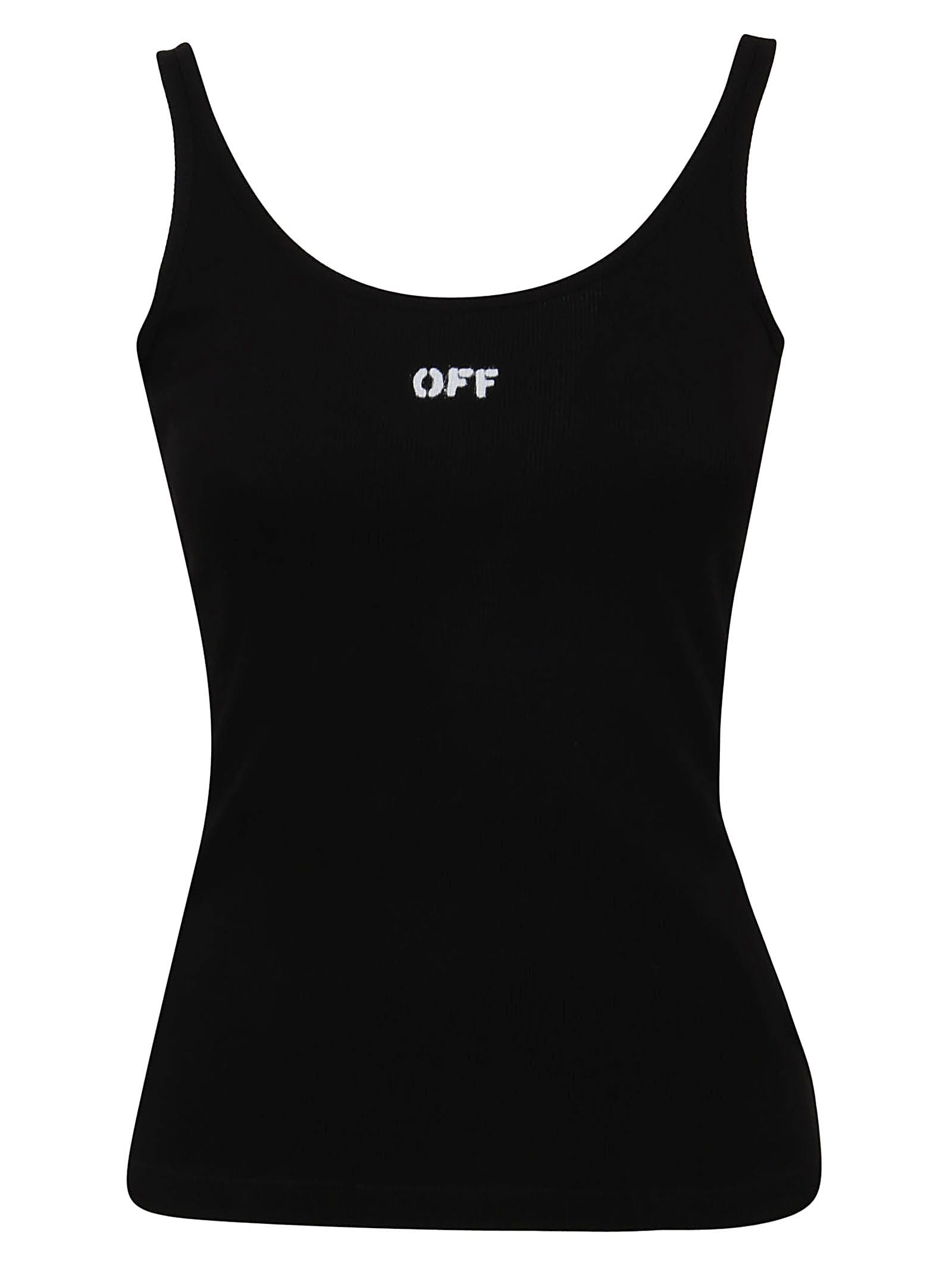 Off-White Off Stamp Ribbed Tank Top