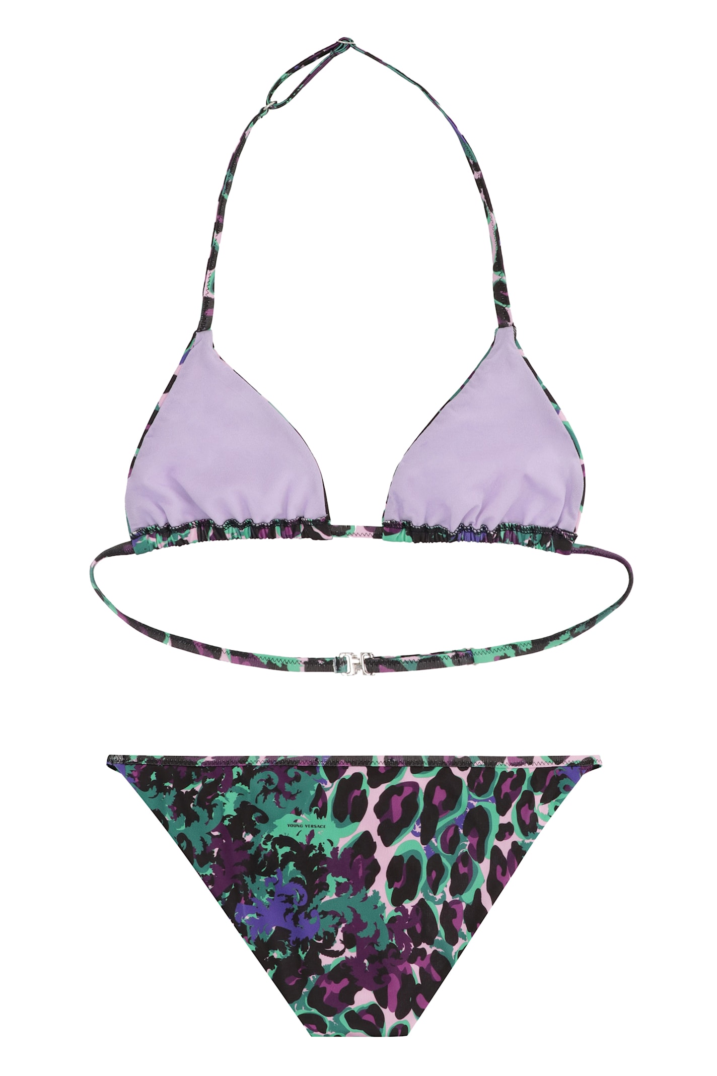 Young Versace Printed Bikini In Multi