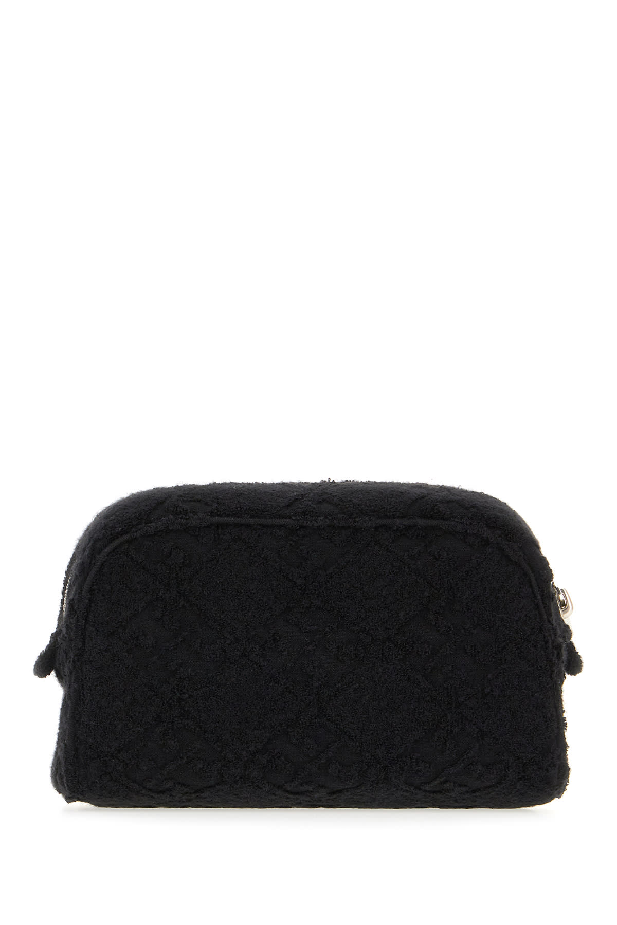 Tory Burch Black Fabric Clutch In Black