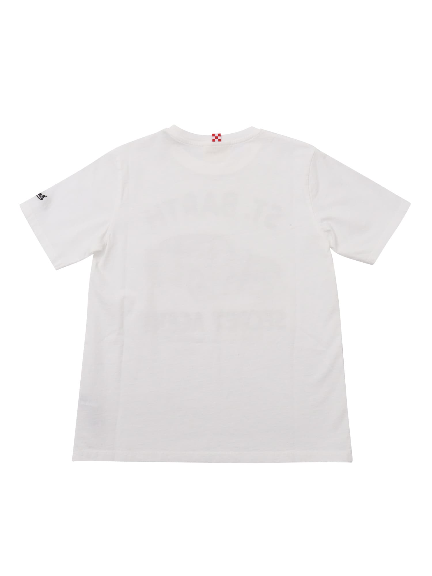 Mc2 Saint Barth Cotton Classic T Shirt In White