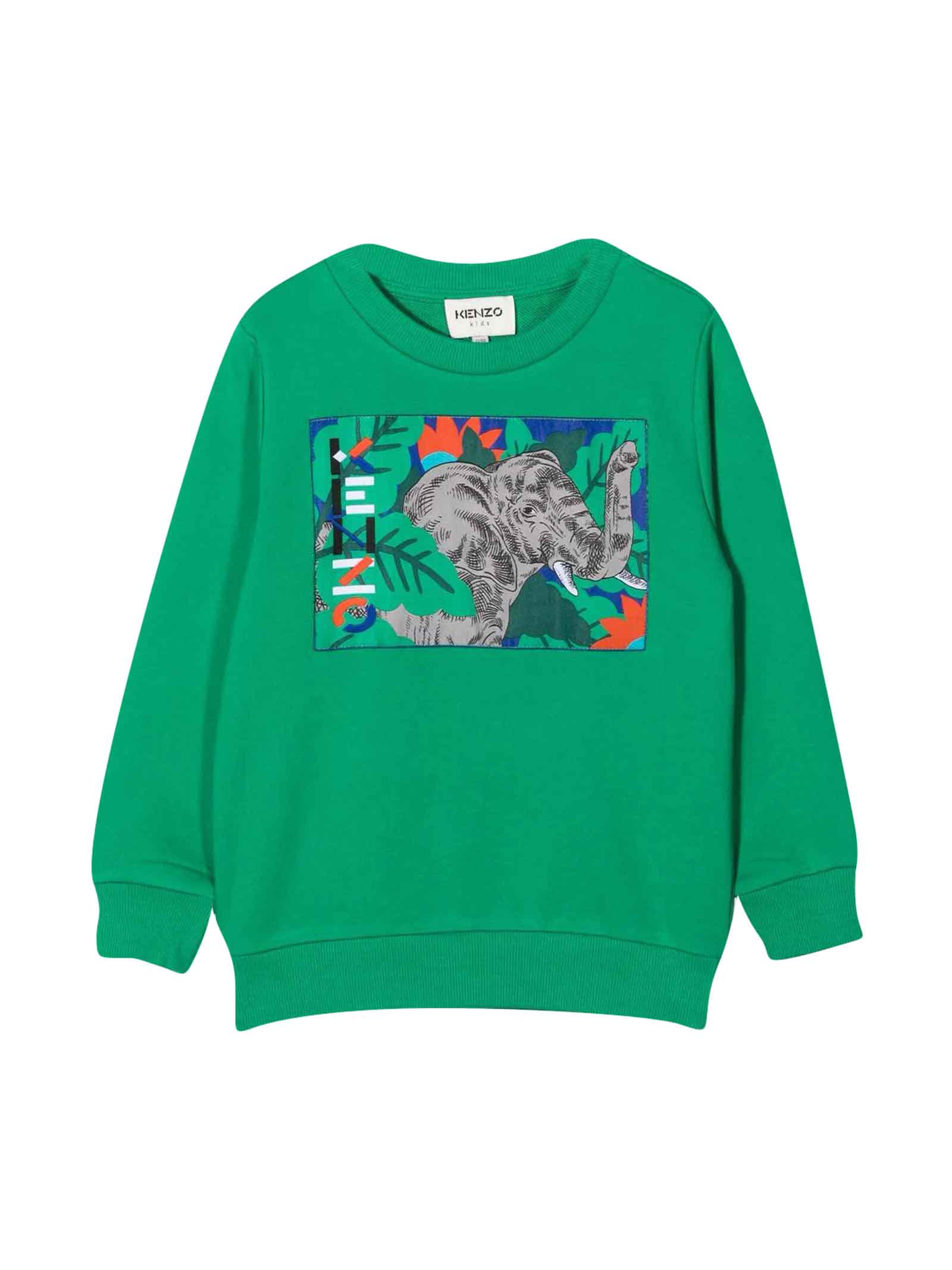 Kenzo Kids Green Sweatshirt Teen Unisex