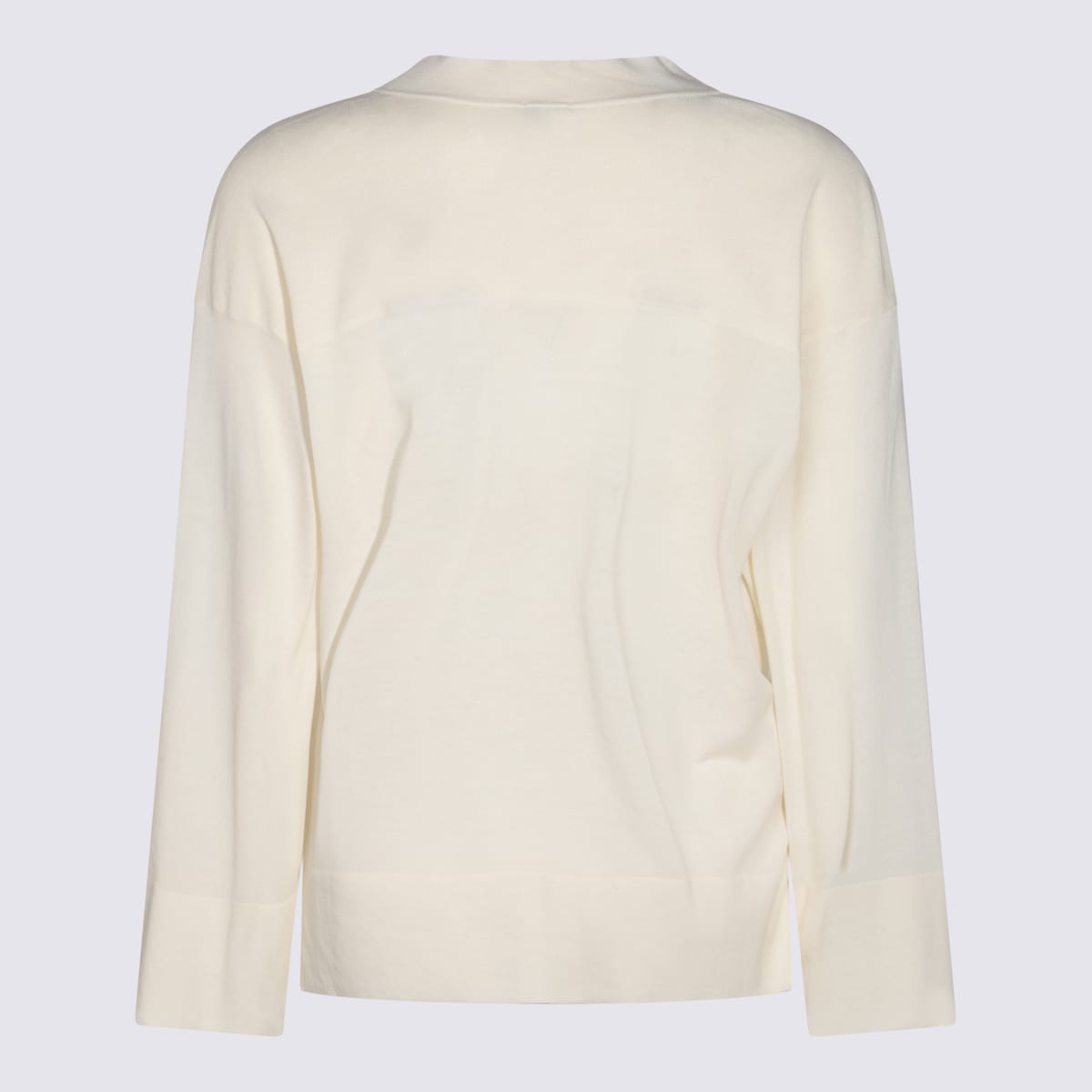 MALO WHITE COTTON KNITWEAR