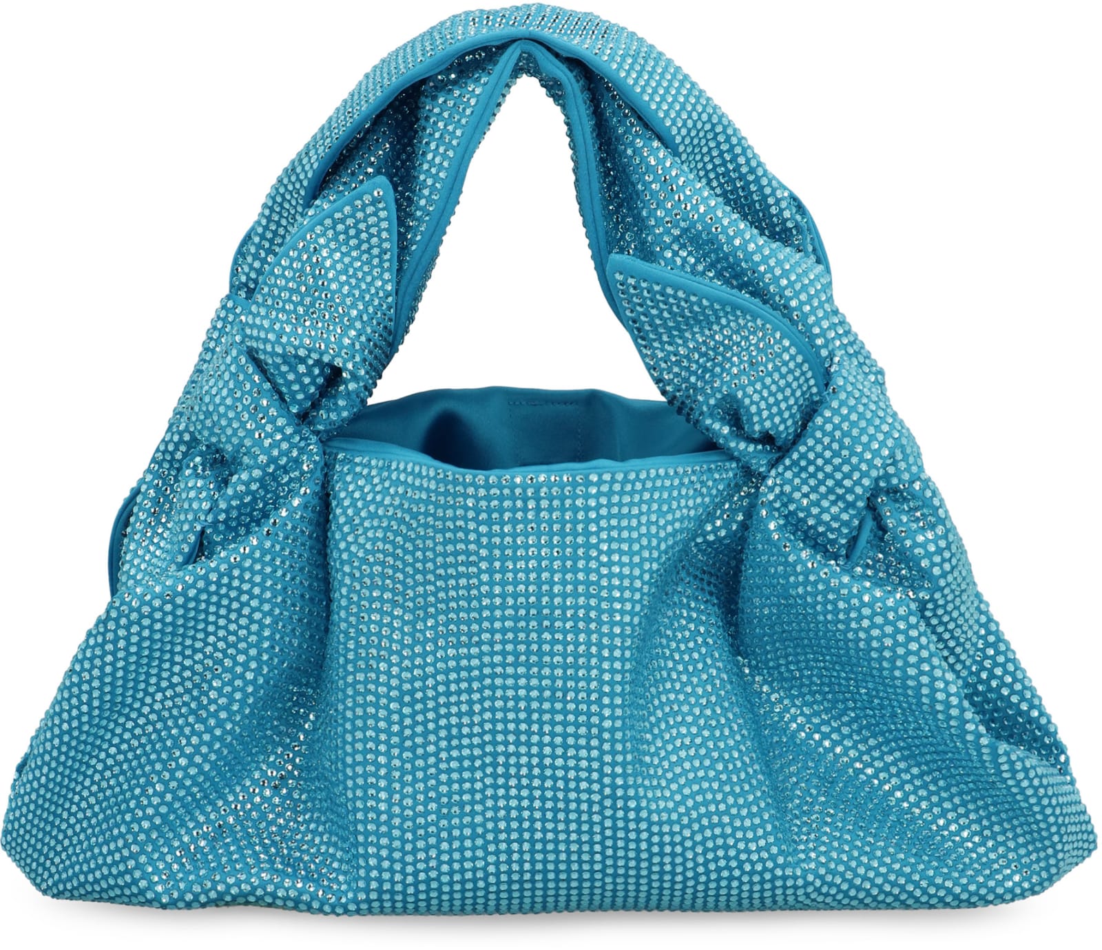Shop Giuseppe Di Morabito Strass Shoulder Bag In Clear Blue