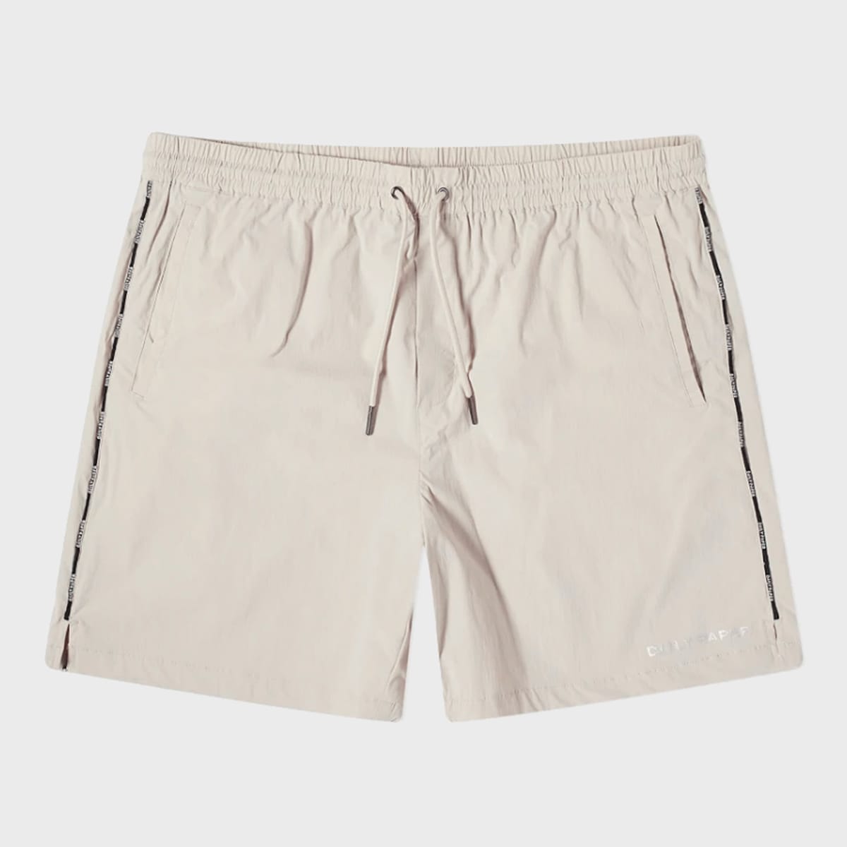 Daily Paper Beige Nylon Shorts In Moons.grey