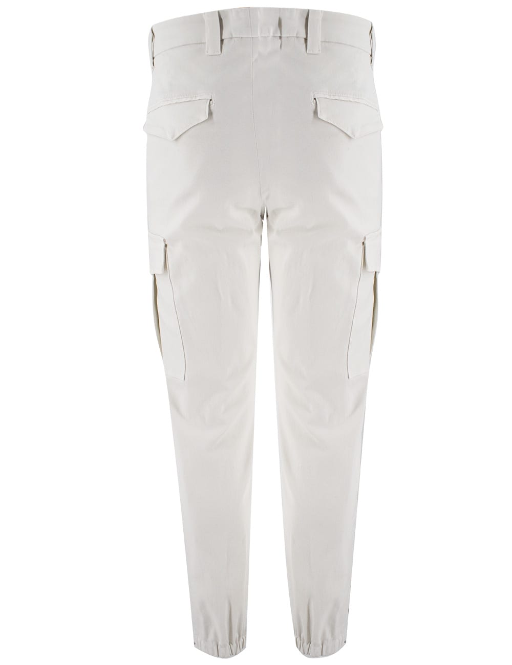 Shop Eleventy Trousers In Ivory